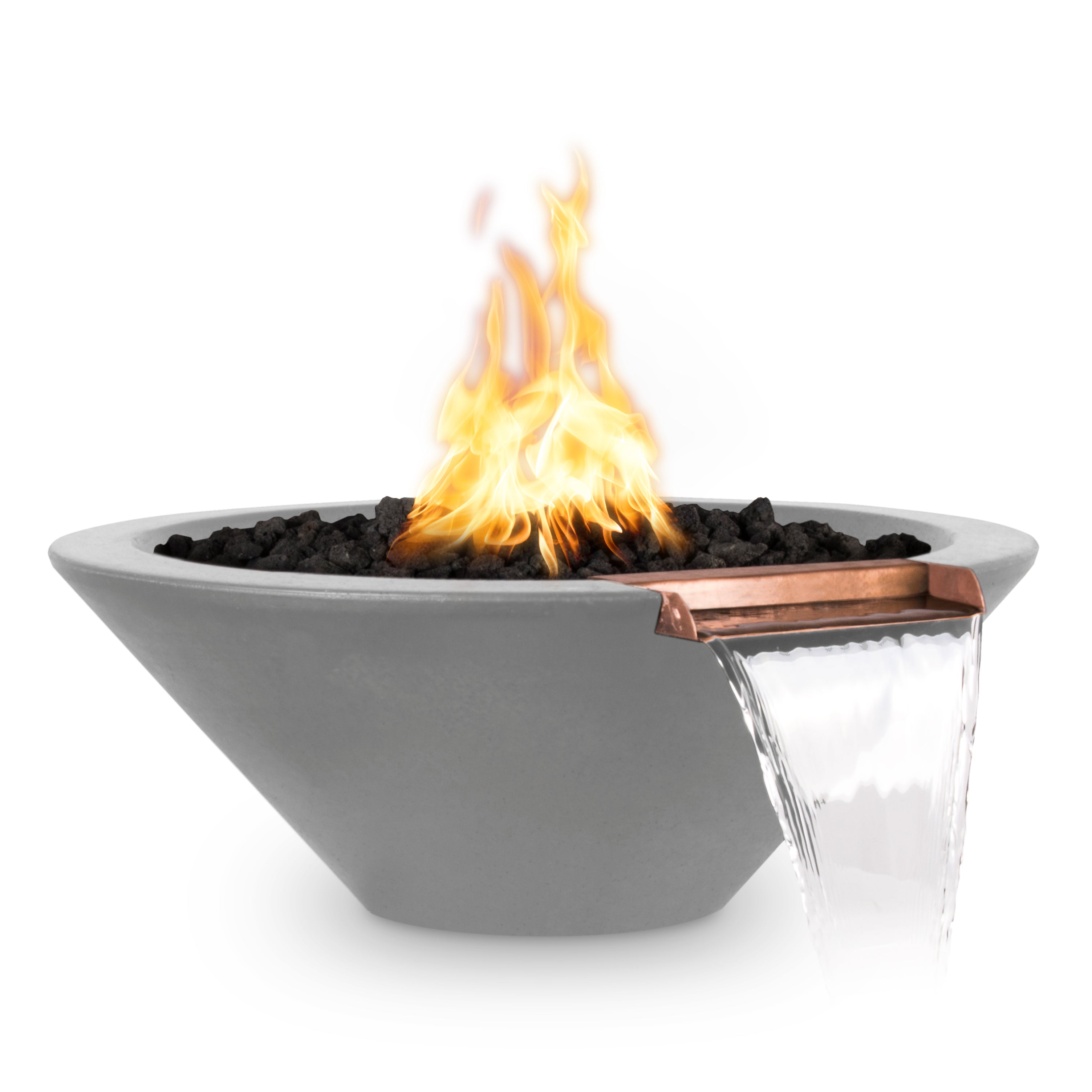 The Outdoor Plus Cazo Fire & Water Bowl - GFRC Concrete