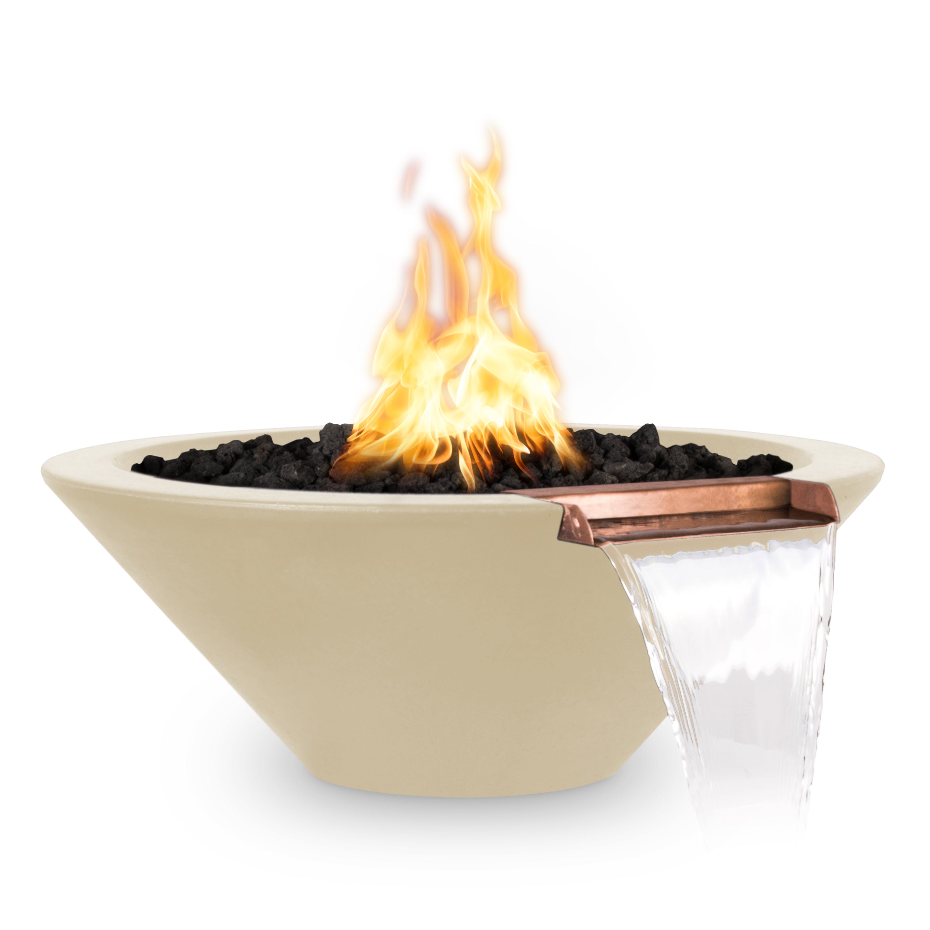 The Outdoor Plus Cazo Fire & Water Bowl - GFRC Concrete