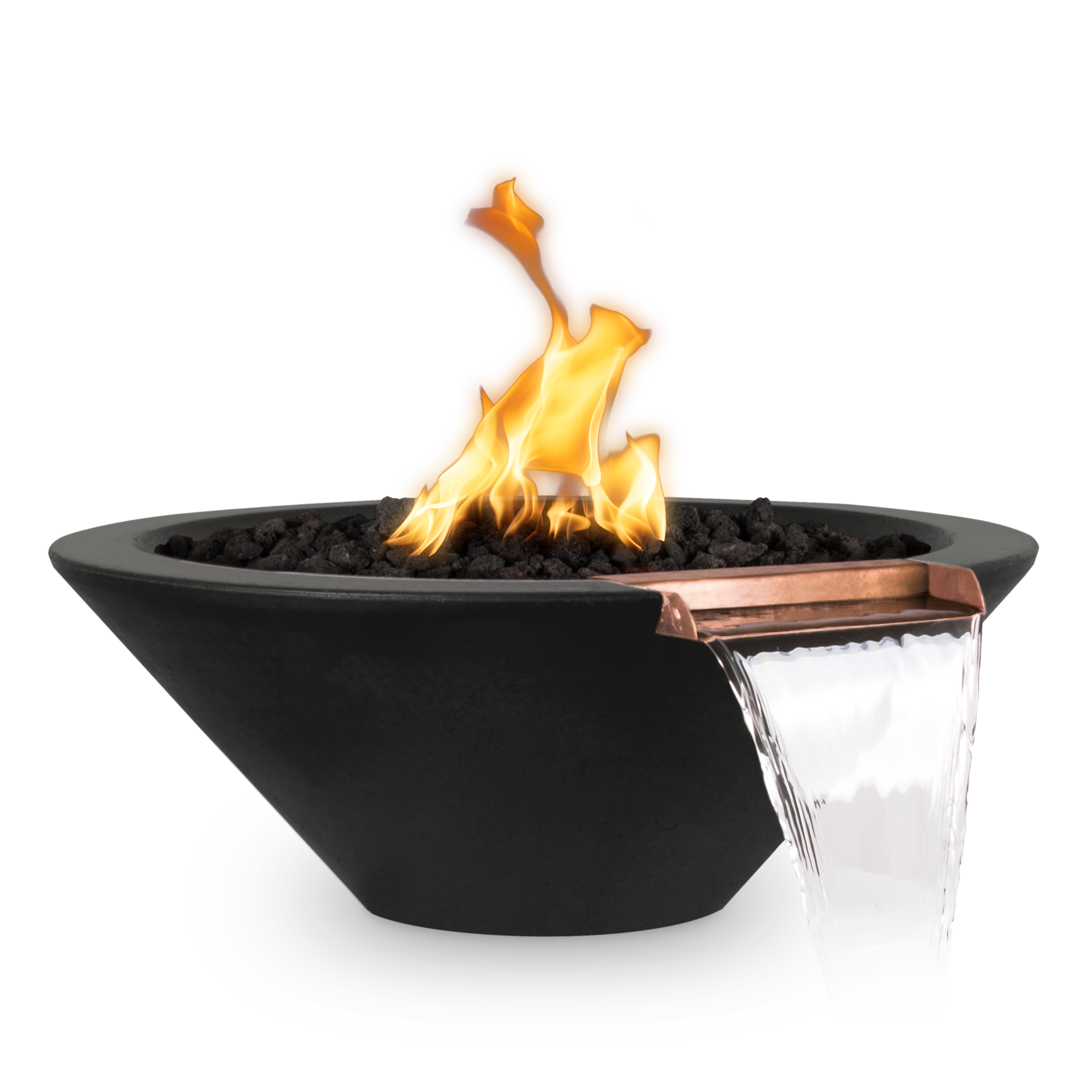 The Outdoor Plus Cazo Fire & Water Bowl - GFRC Concrete