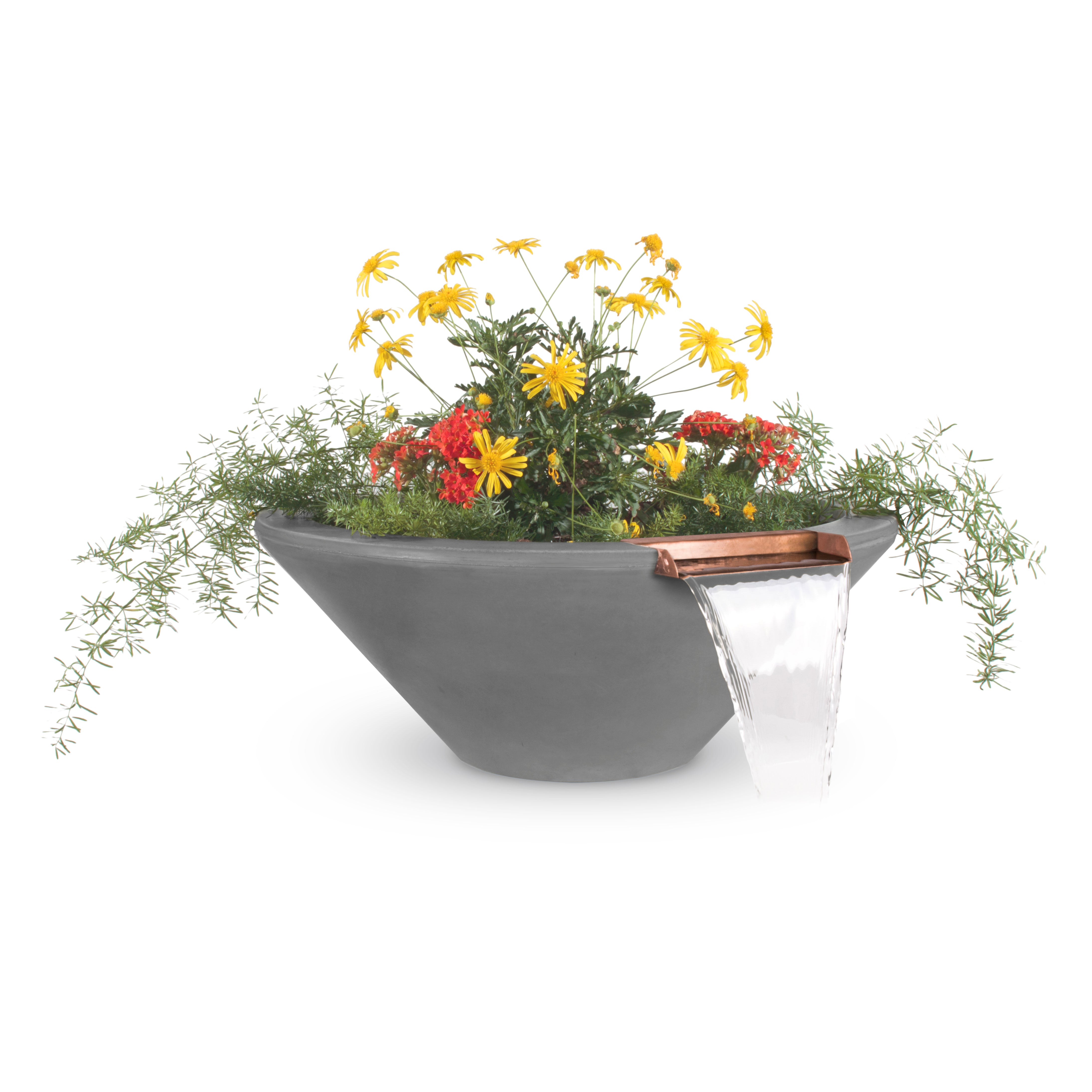 The Outdoor Plus Cazo Planter & Water Bowl - GFRC Concrete