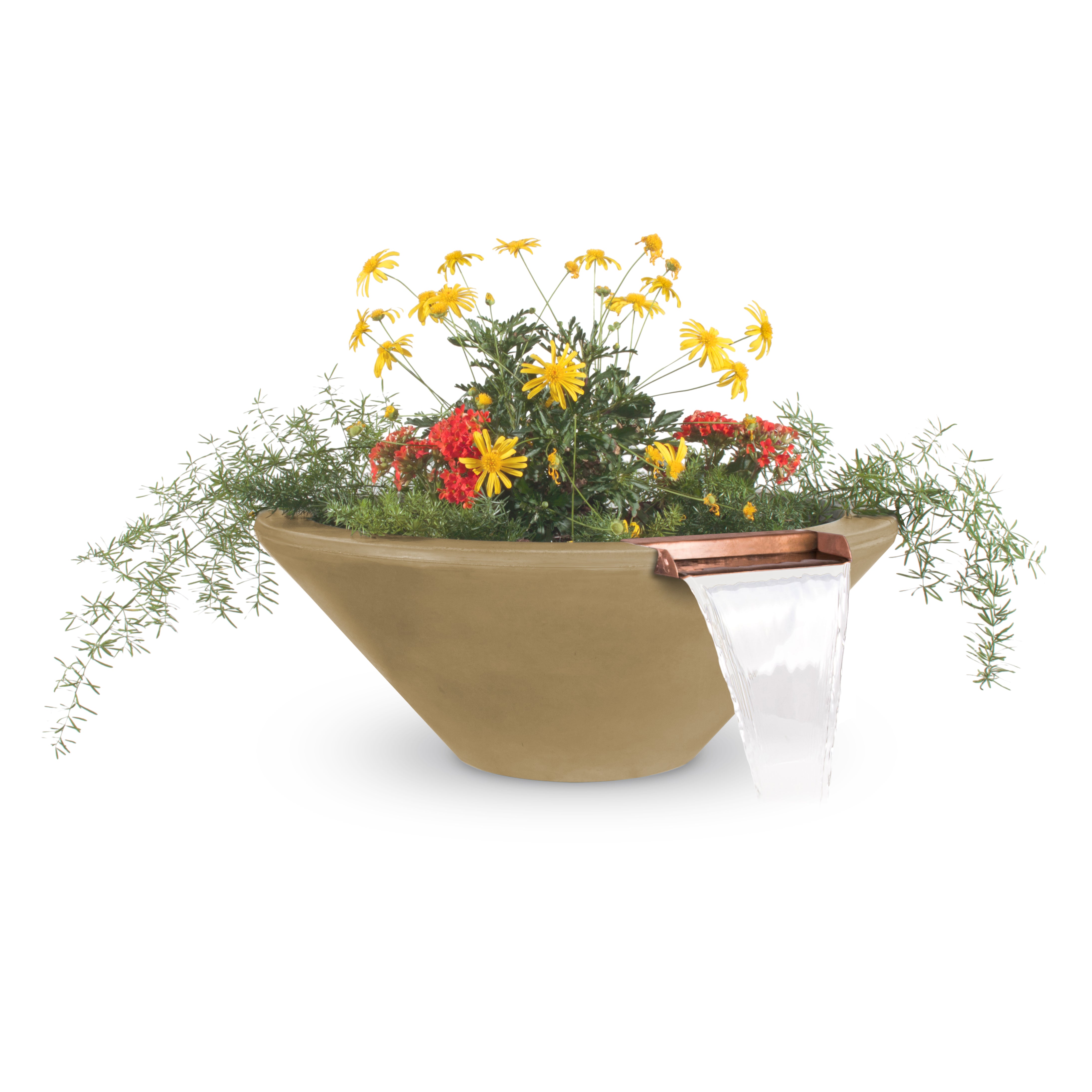 The Outdoor Plus Cazo Planter & Water Bowl - GFRC Concrete