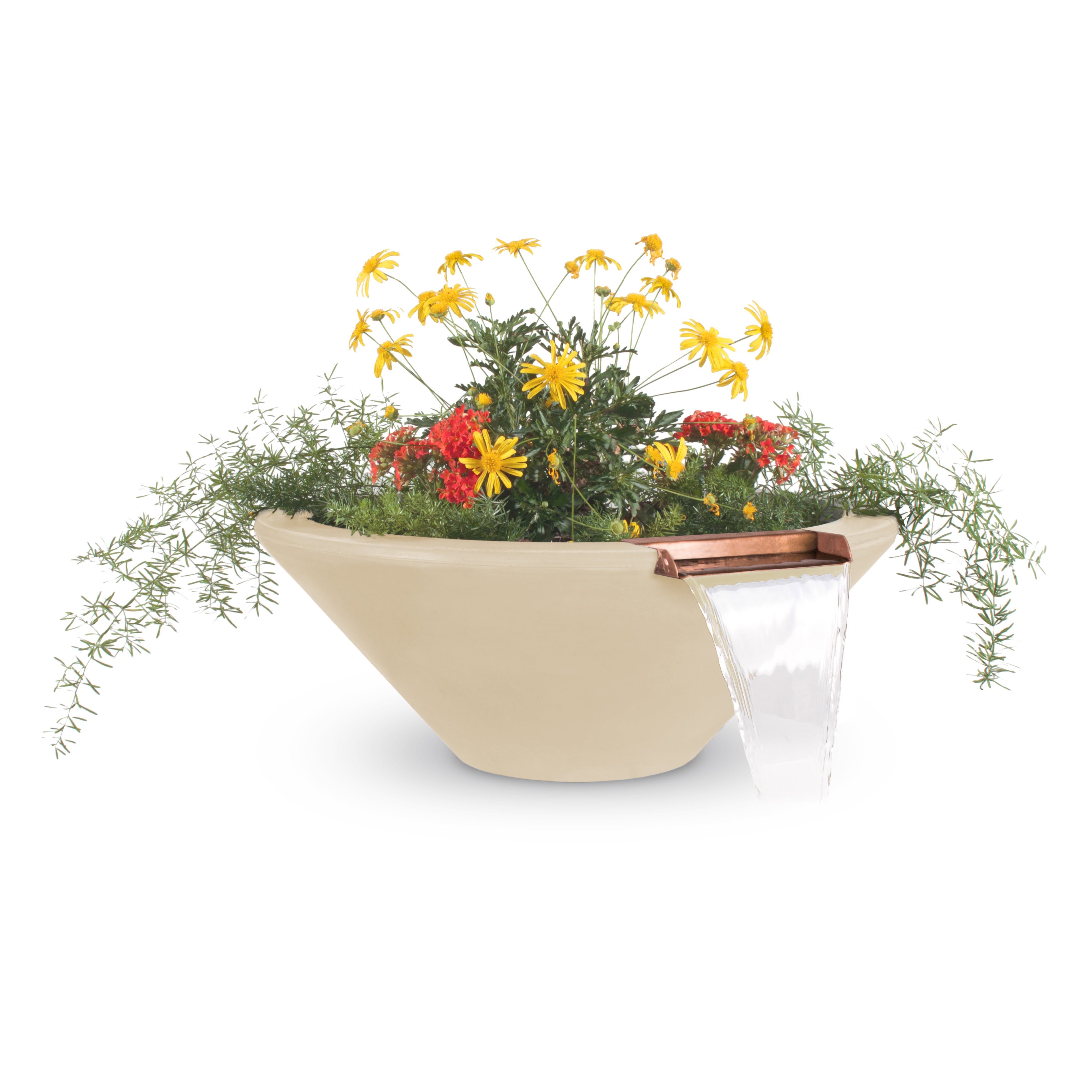 The Outdoor Plus Cazo Planter & Water Bowl - GFRC Concrete