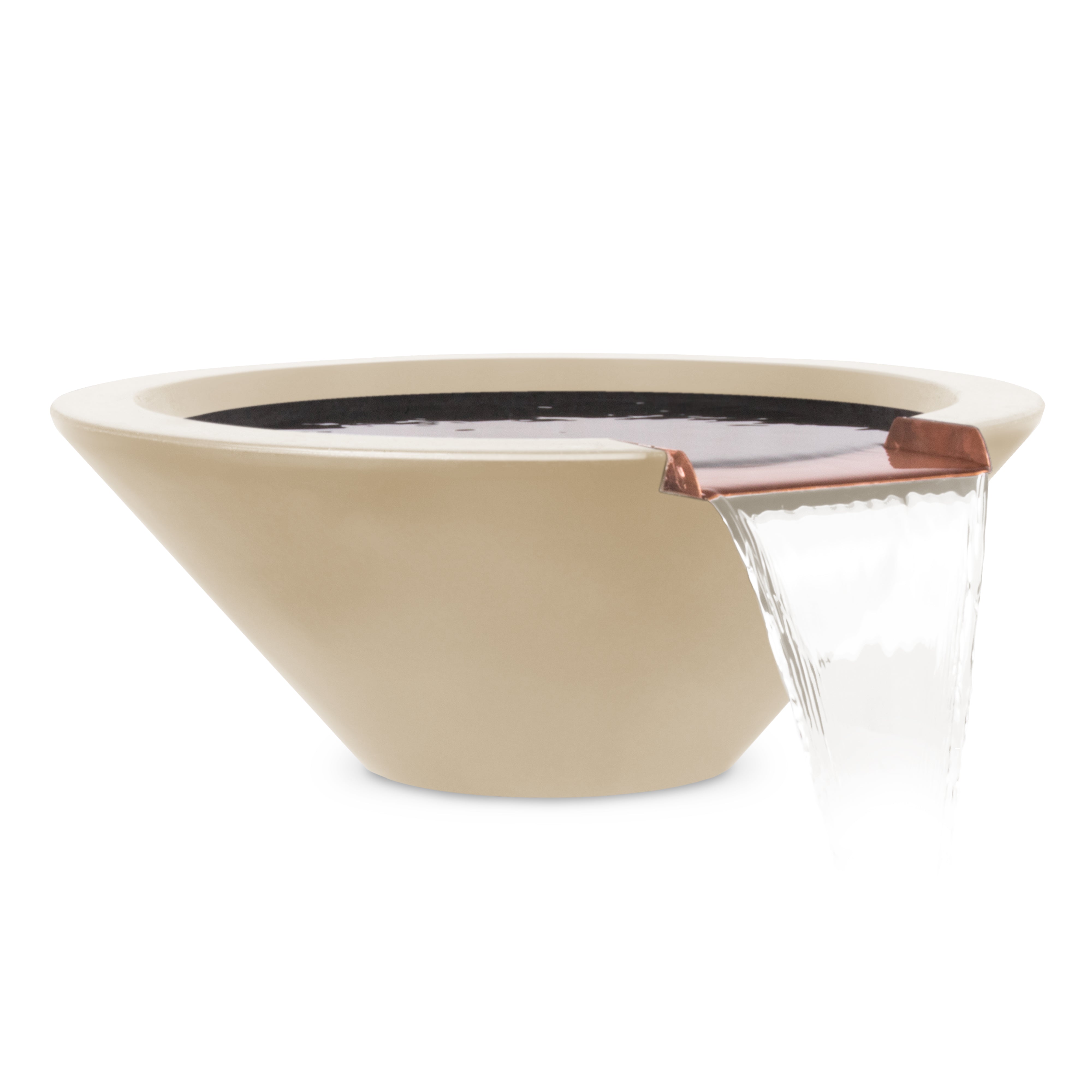 The Outdoor Plus Cazo Water Bowl - GFRC Concrete