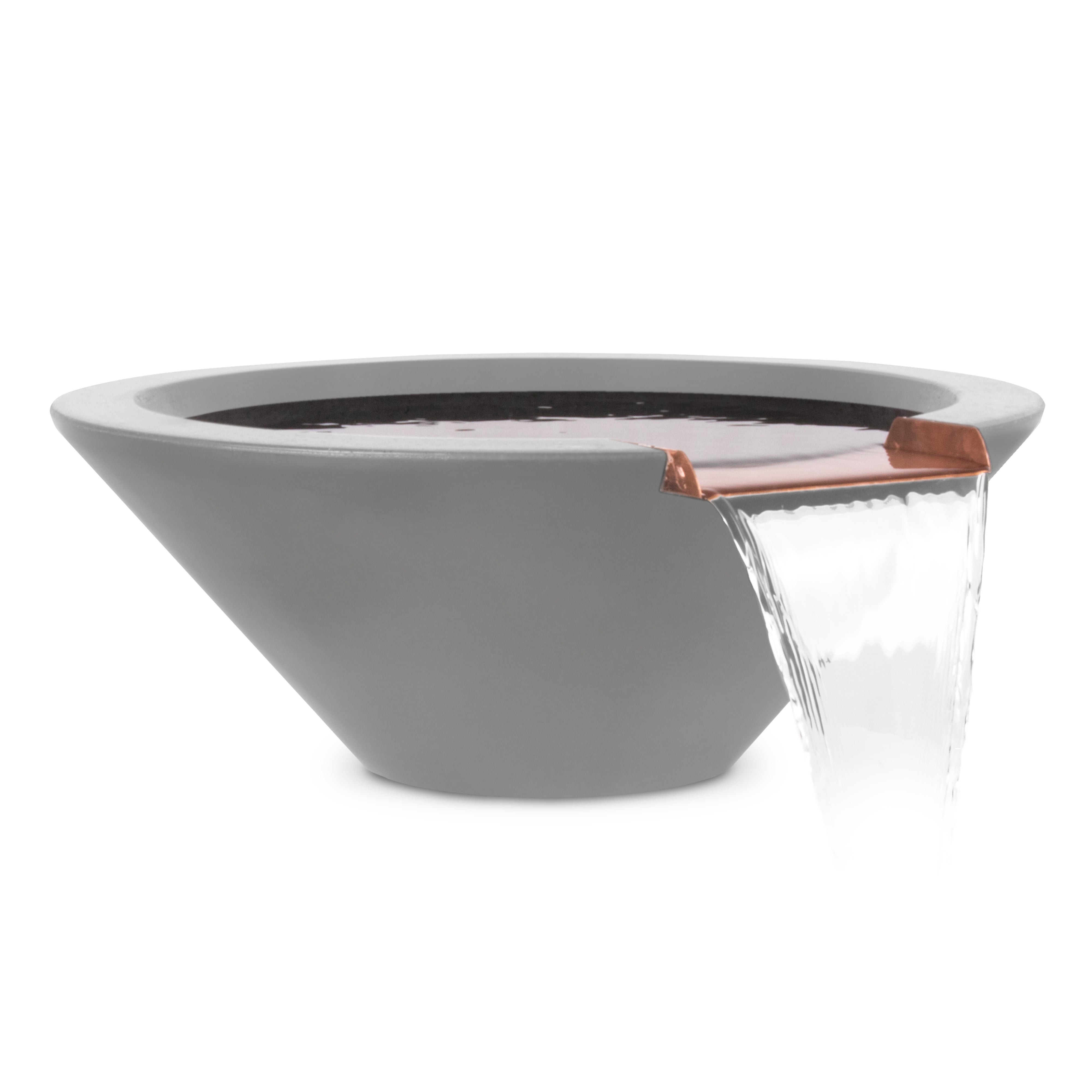 The Outdoor Plus Cazo Water Bowl - GFRC Concrete