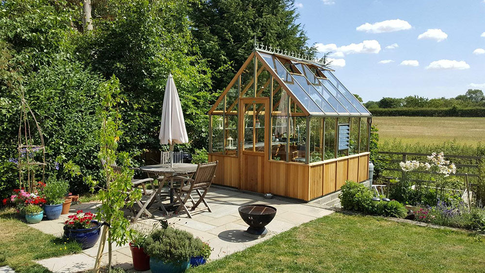 Alton Greenhouse | Cheltenham Cedar Half-Boarded Greenhouse