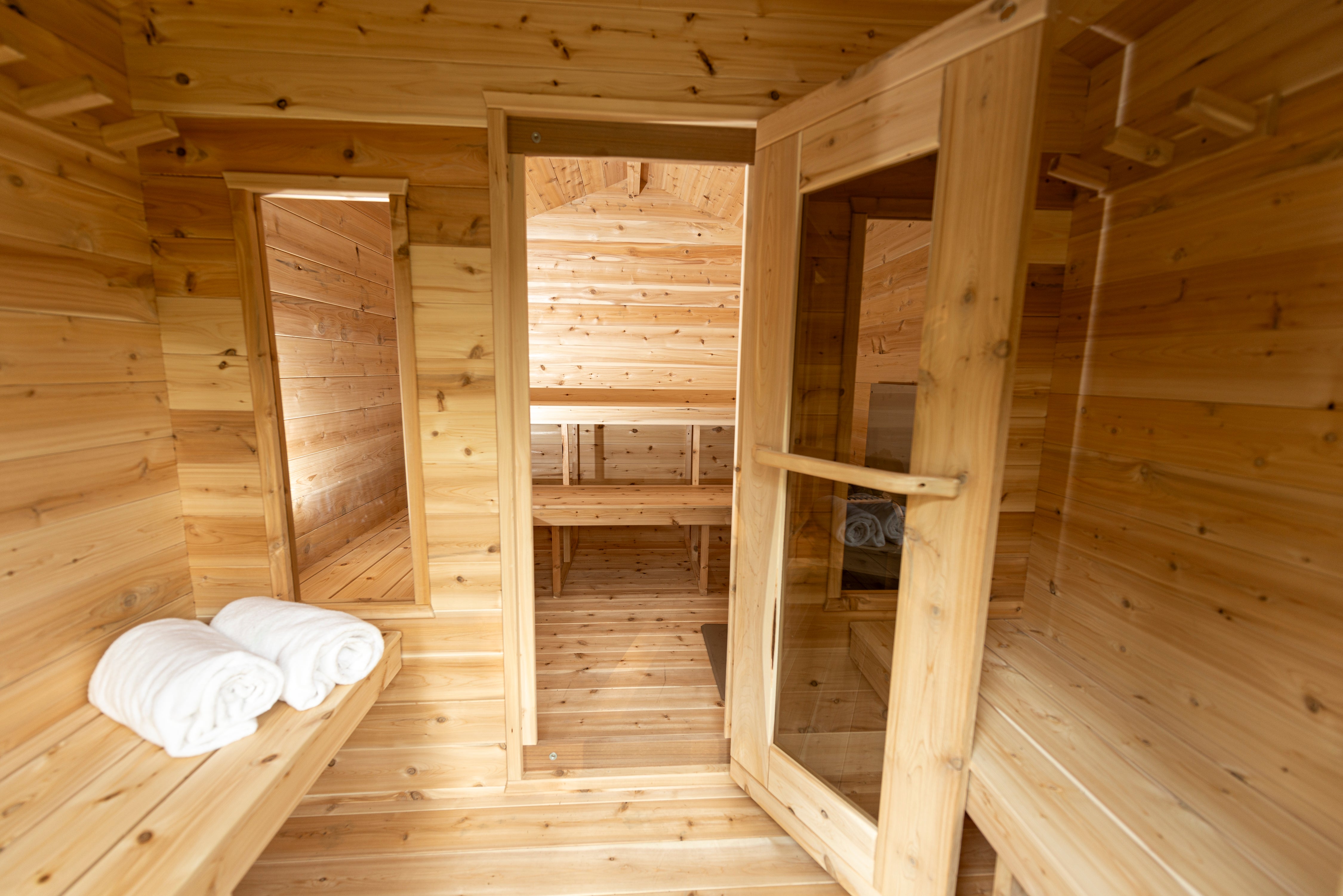 Leisurecraft CT Georgian Cabin Sauna with Changeroom