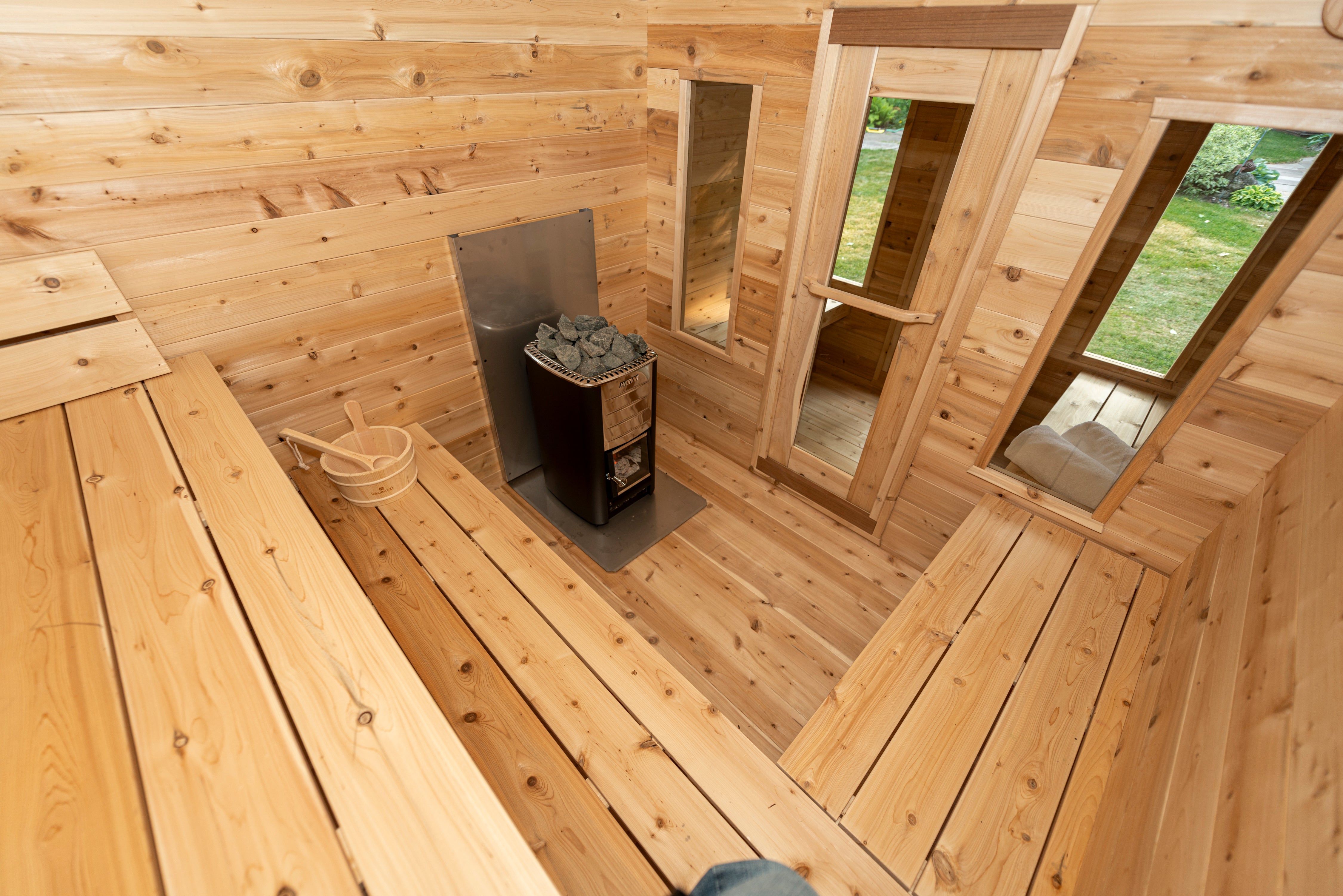 Leisurecraft CT Georgian Cabin Sauna with Changeroom