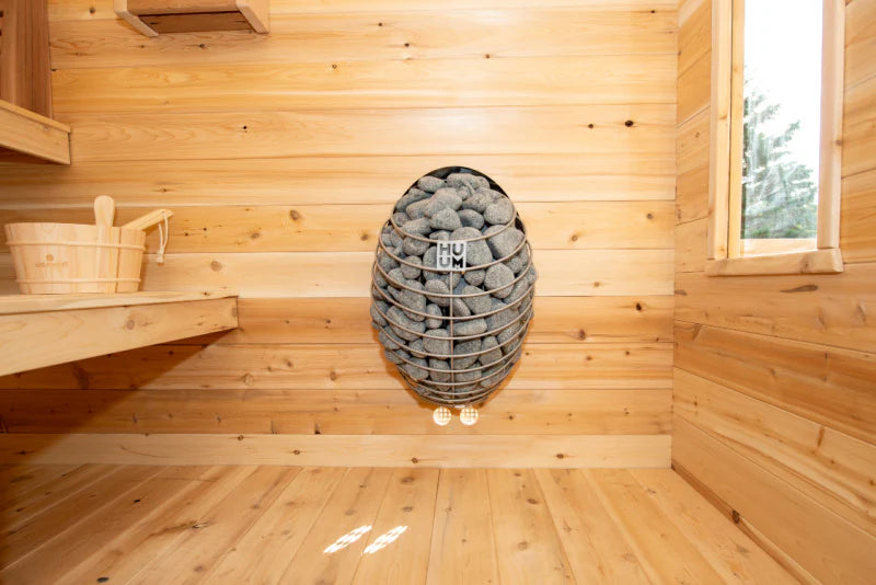 Leisurecraft CT Georgian Cabin Sauna with Built-In Front Porch