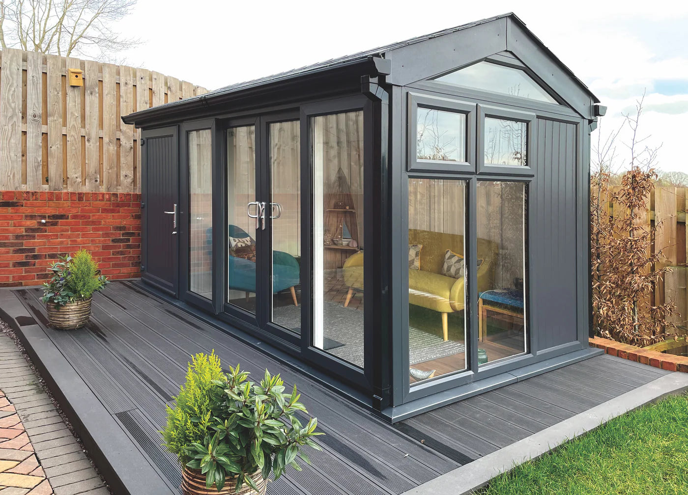 Exaco | Greenwich 18' X 10'2" Nordic Garden Room with Shed Extension