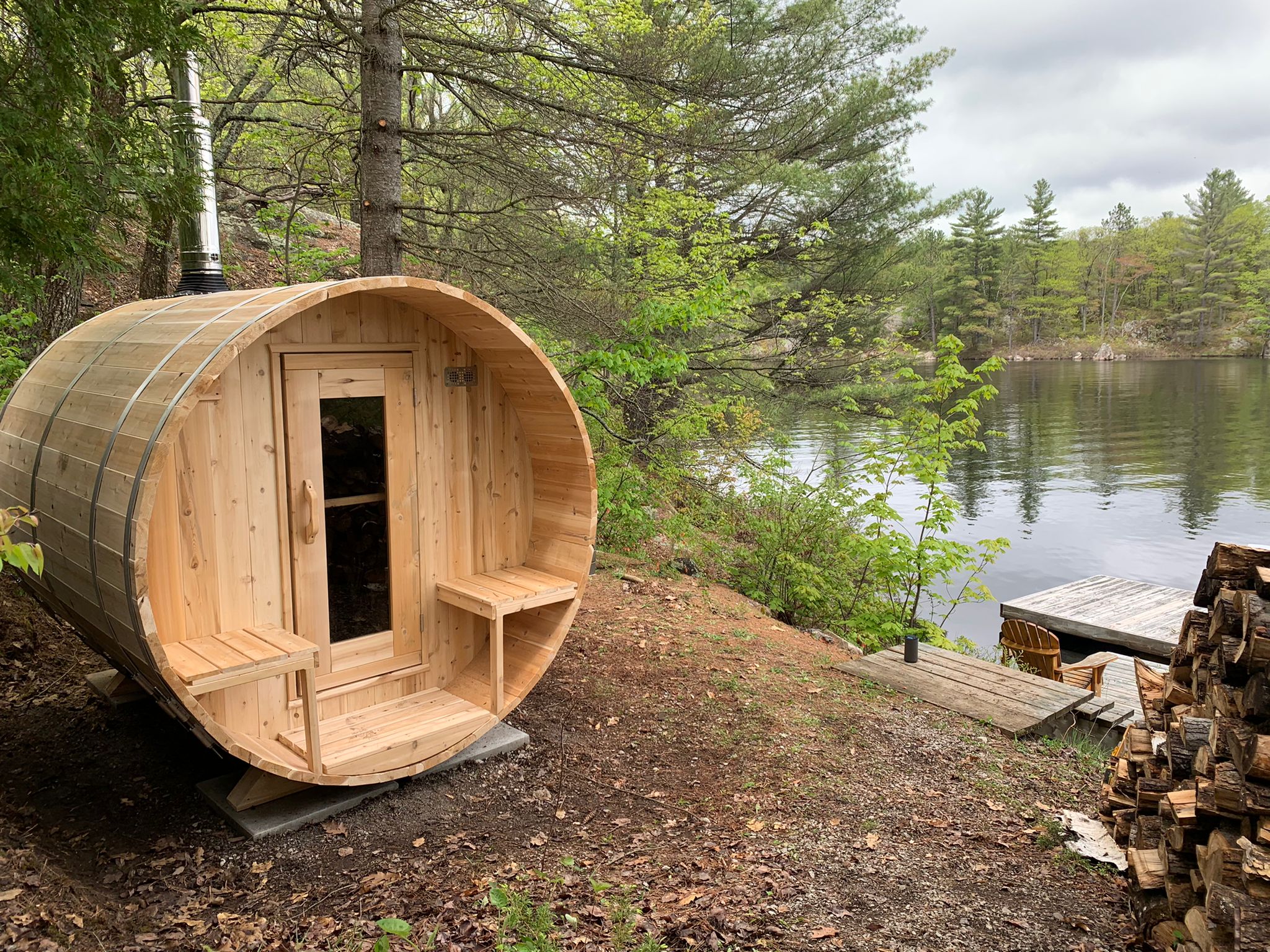 Leisurecraft CT Serenity Barrel Sauna (Woodburning)