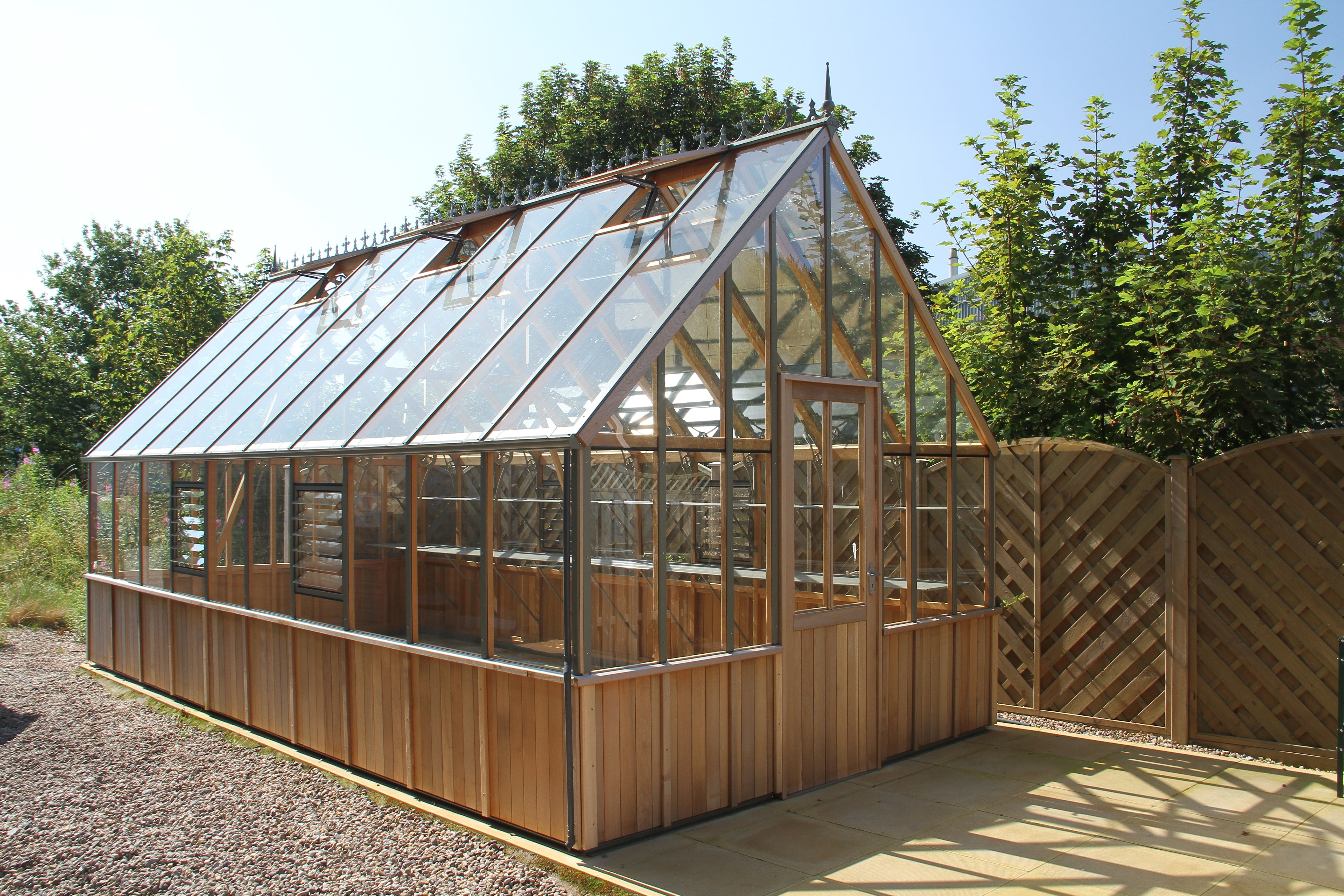 Alton Greenhouse | Westminster Cedar Half-Boarded Greenhouse