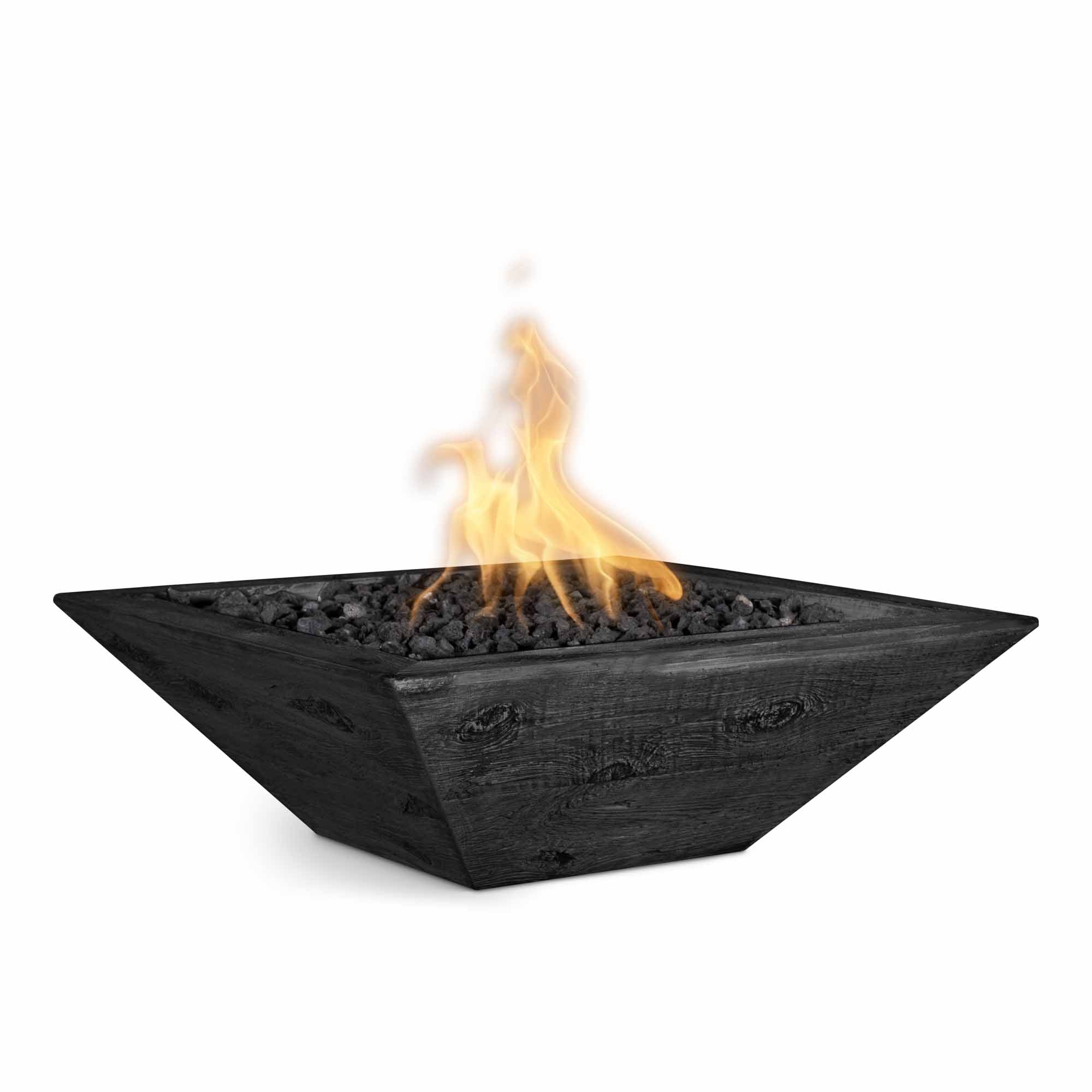 The Outdoor Plus Maya Fire Bowl - GFRC Wood Grain