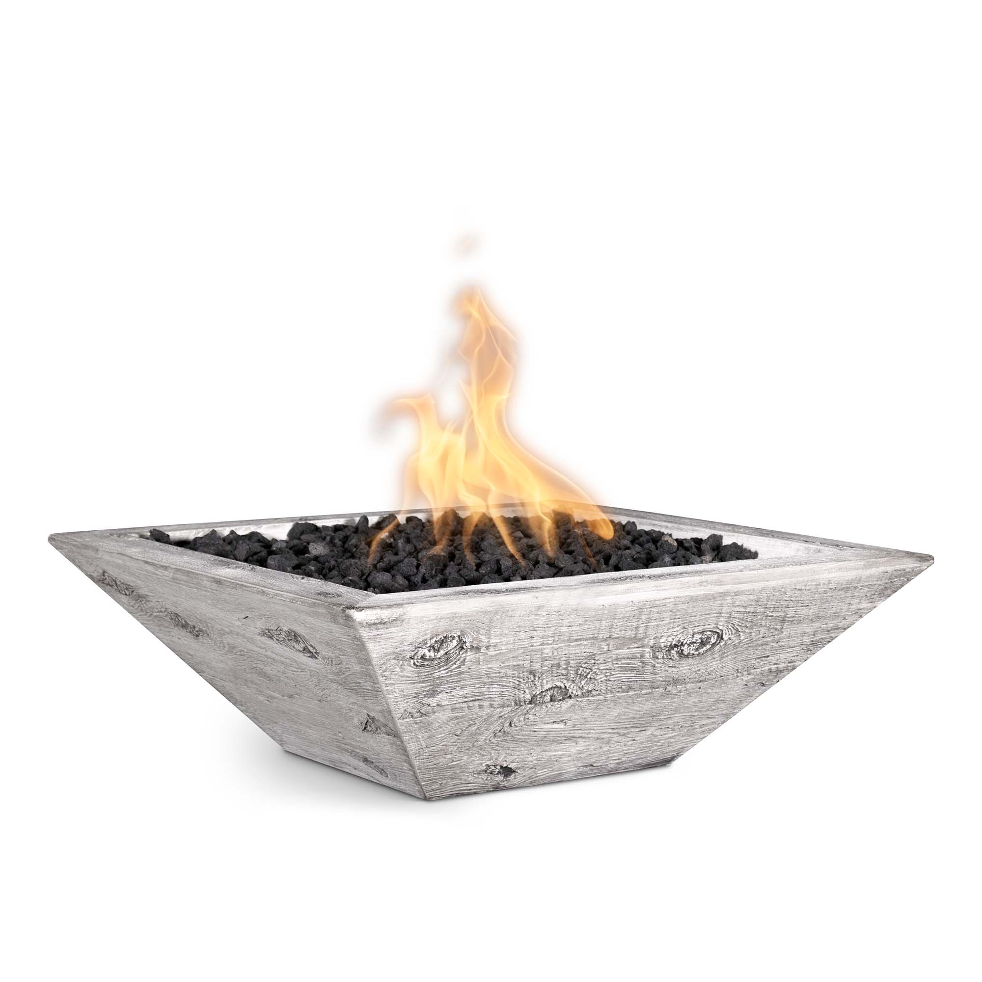 The Outdoor Plus Maya Fire Bowl - GFRC Wood Grain