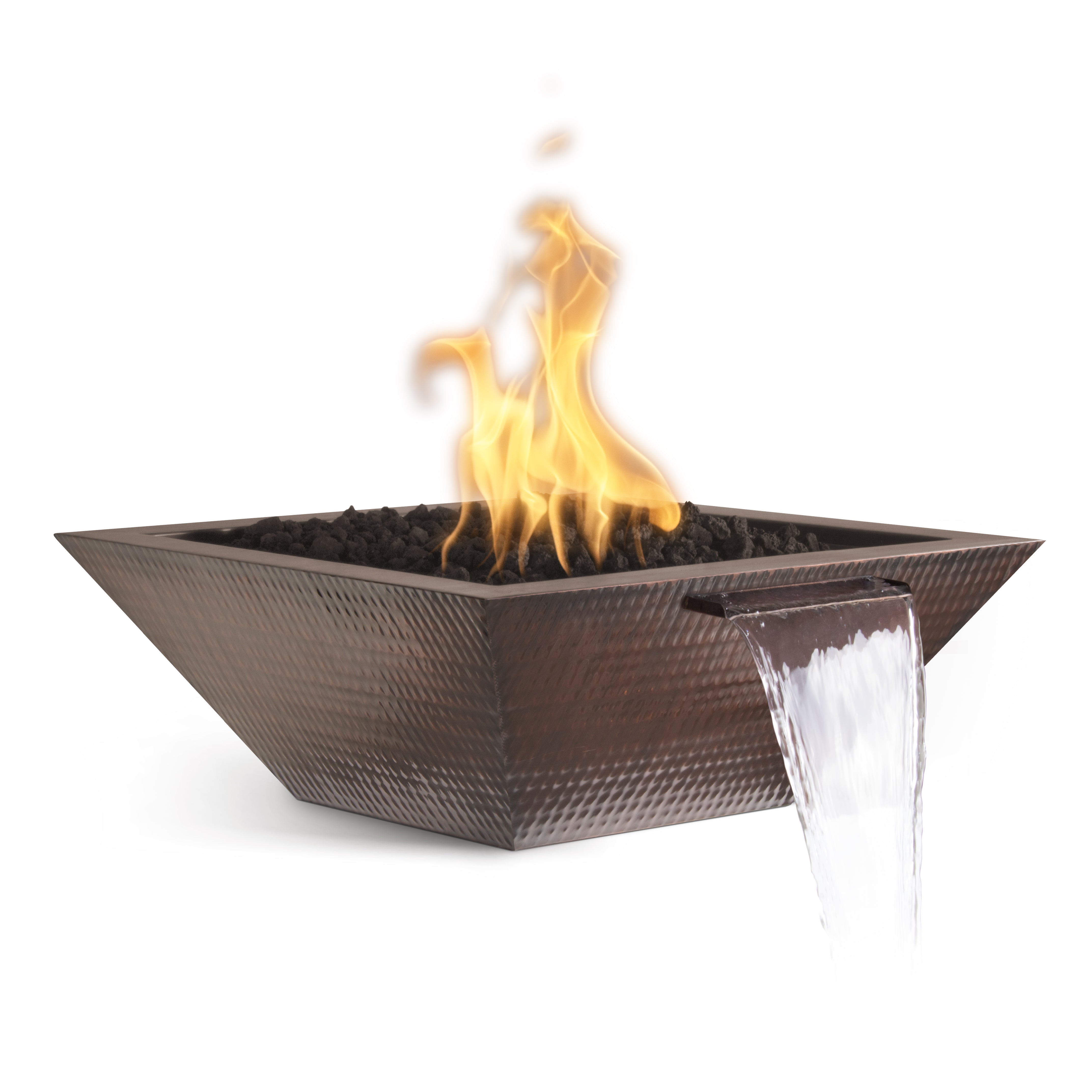 The Outdoor Plus Maya Fire & Water Bowl - Metal Finish