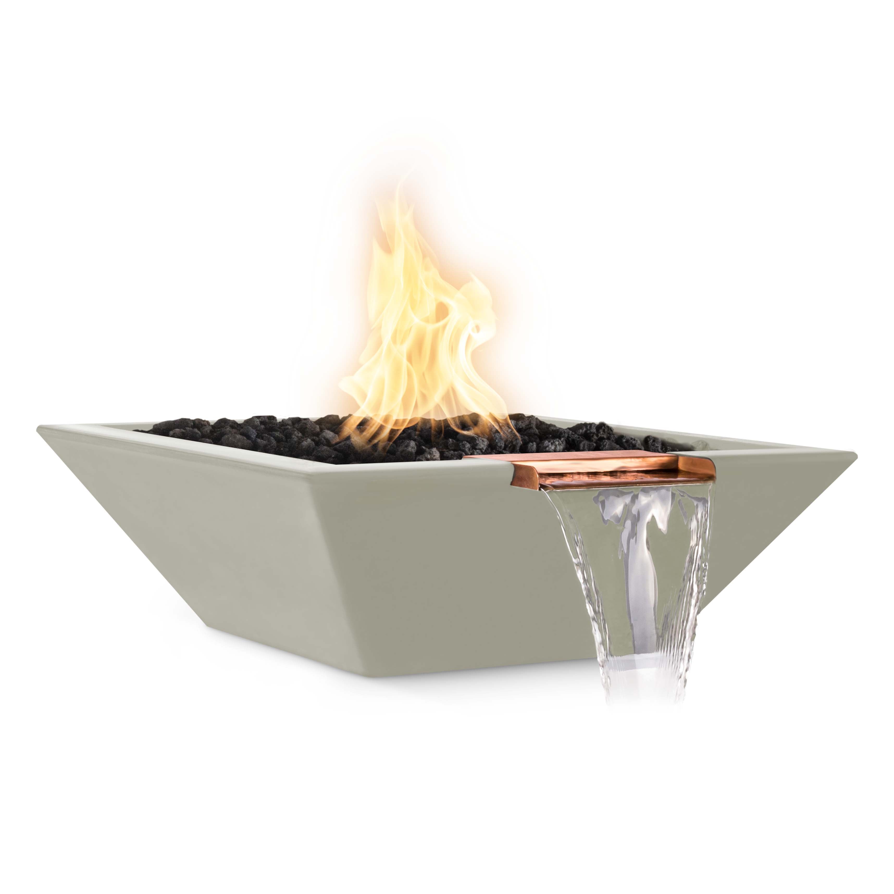 The Outdoor Plus Maya Fire & Water Bowl - GFRC Concrete