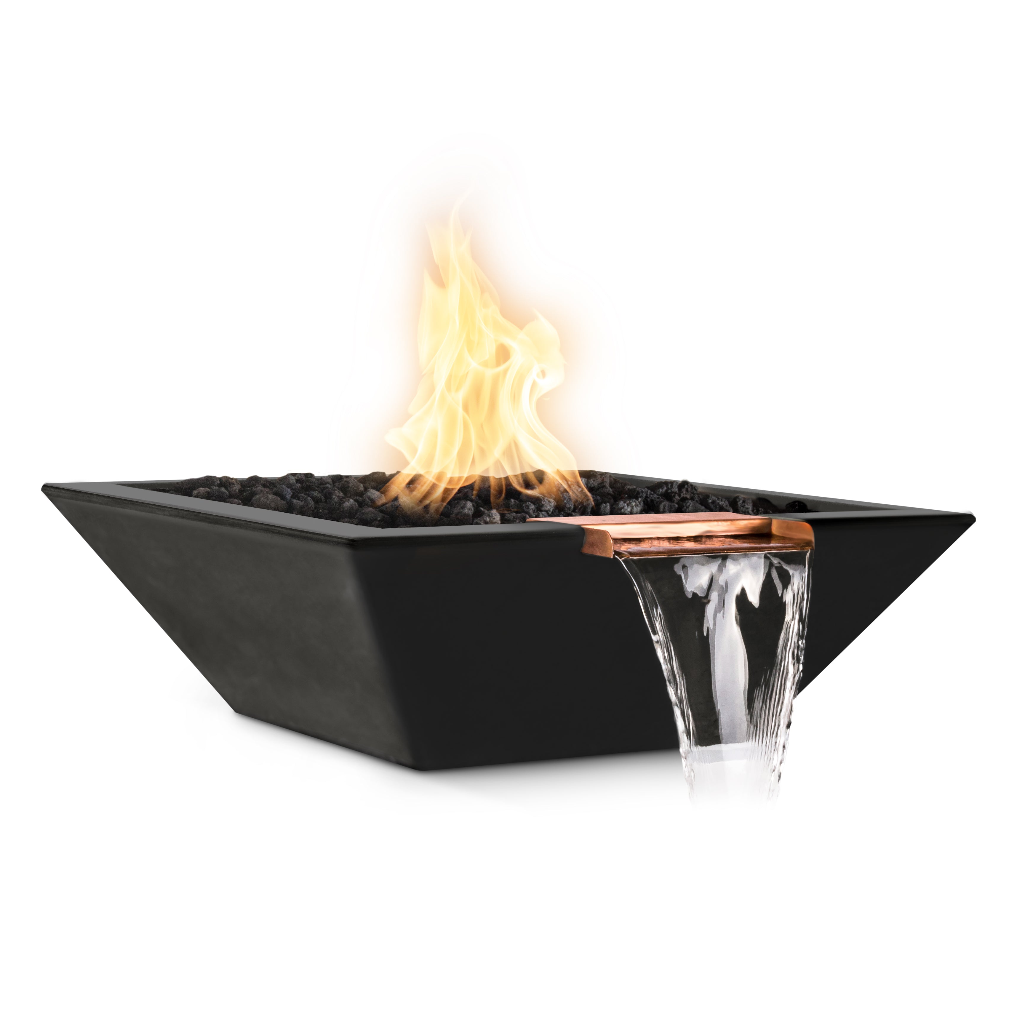 The Outdoor Plus Maya Fire & Water Bowl - GFRC Concrete