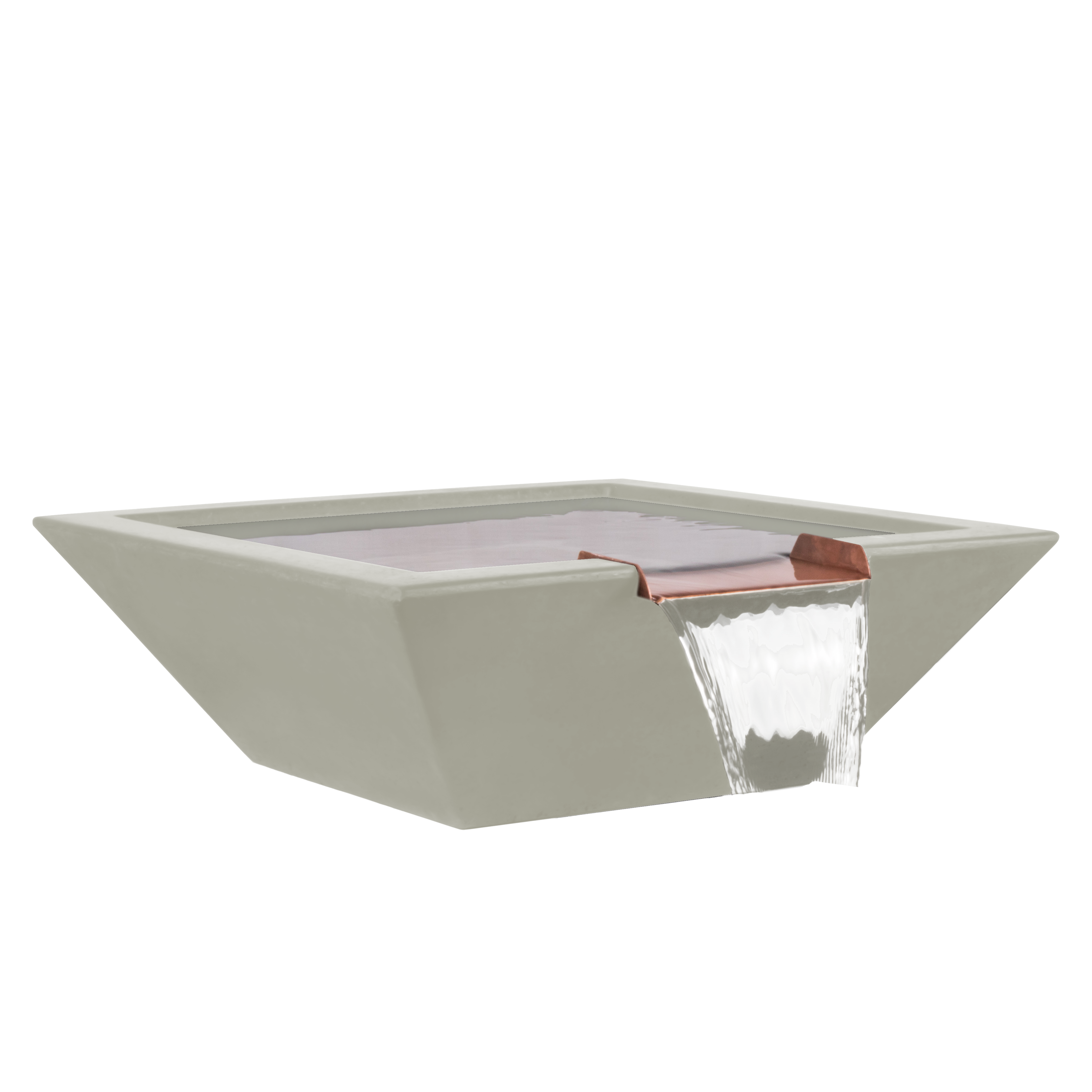 The Outdoor Plus Maya Water Bowl - GFRC Concrete