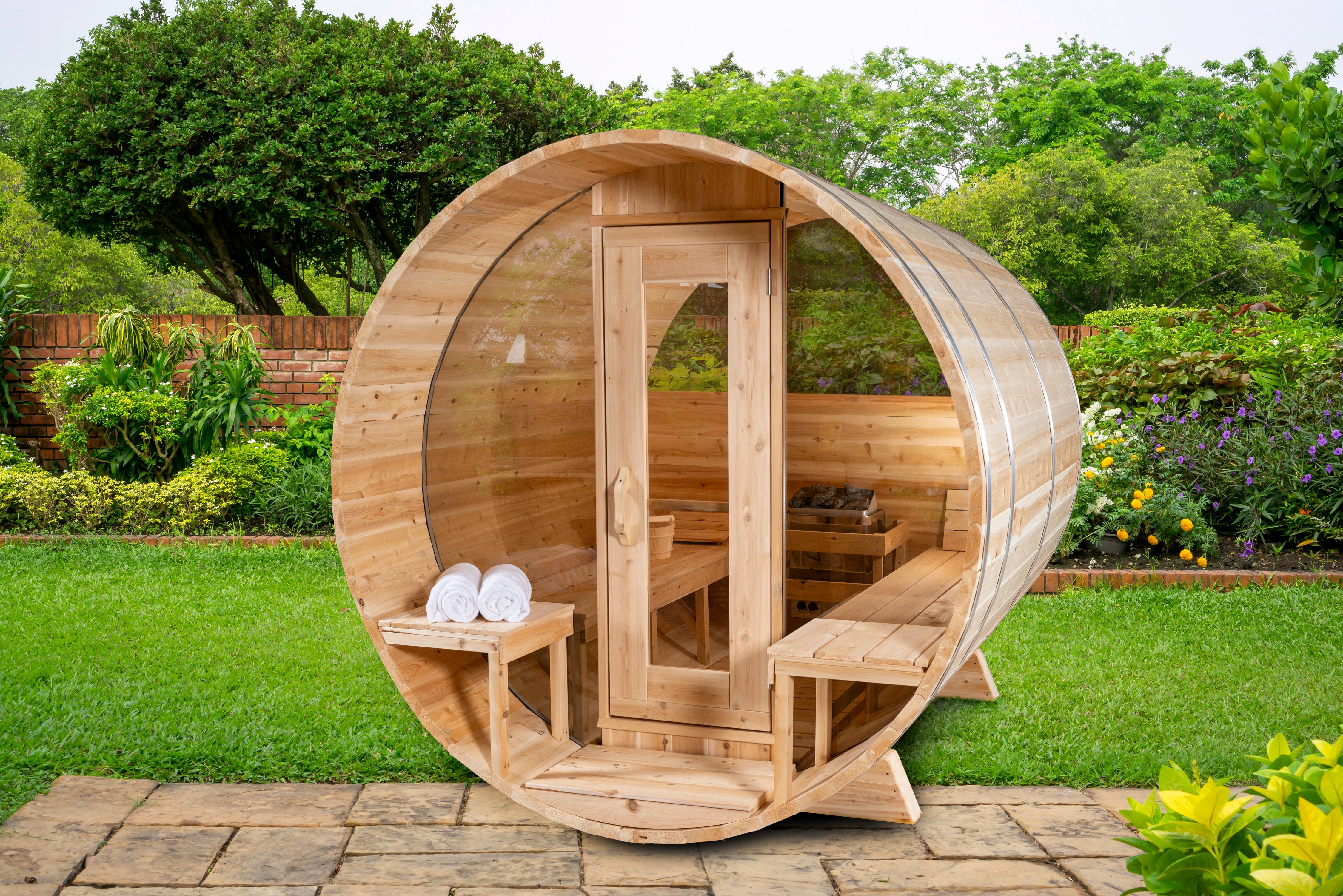 Leisurecraft Serenity MP Barrel Sauna (Woodburning)