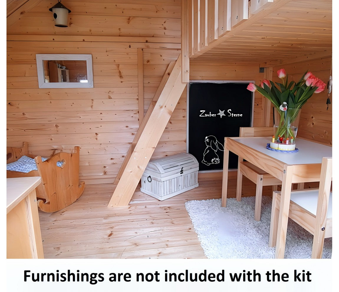 Allwood | Playhouse Rascal | 41 Sqf + 25 Sqf Mini Loft