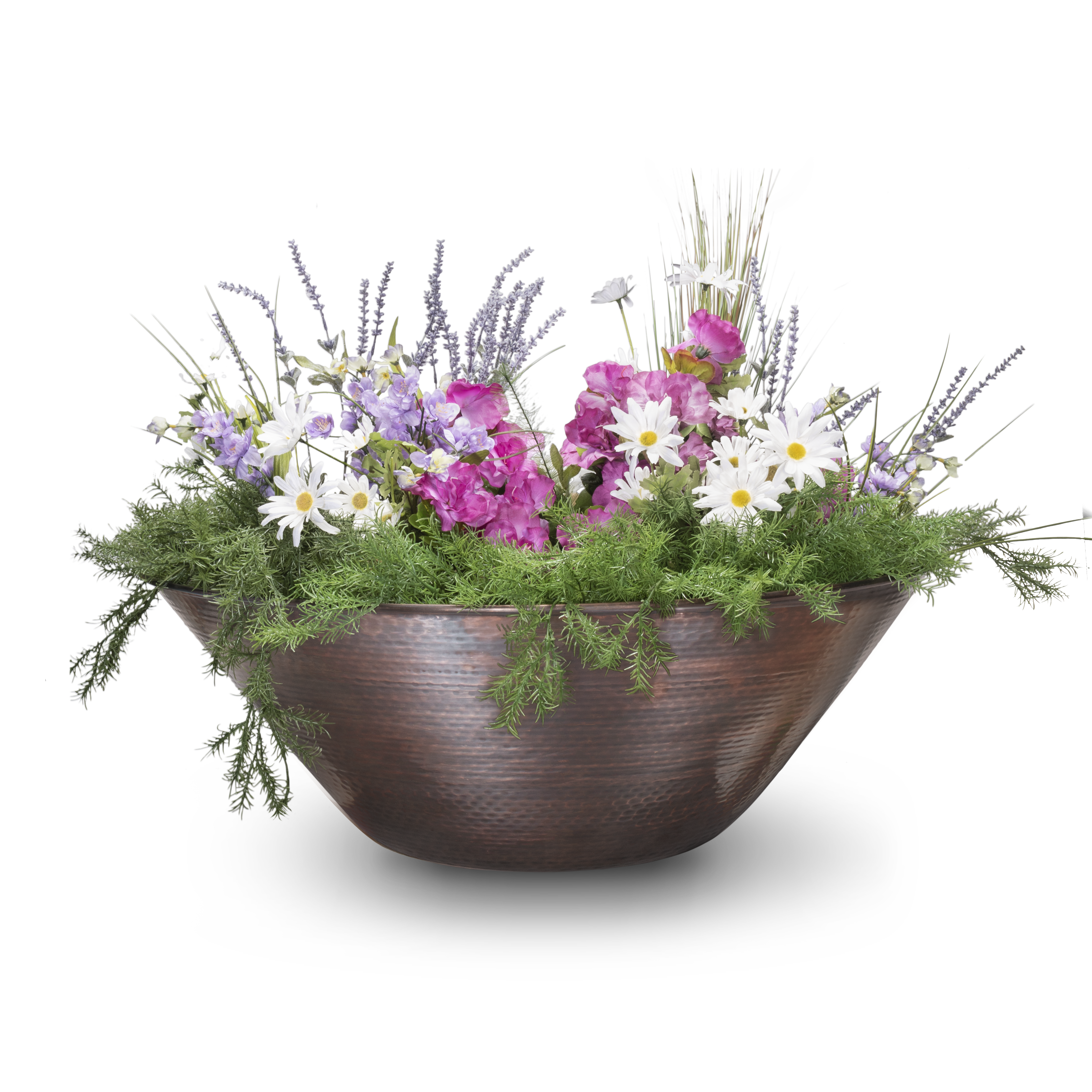 The Outdoor Plus Remi Planter Bowl - Hammered Copper