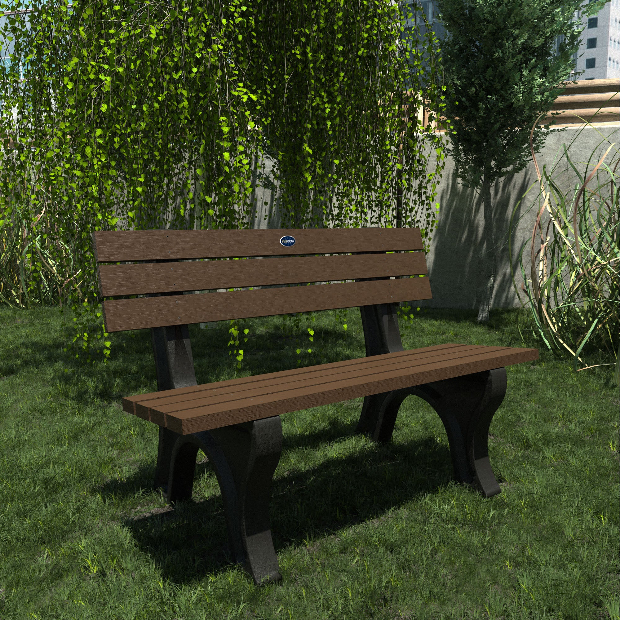 Sequoia Professional Aurora Traditional Park Bench 4ft.