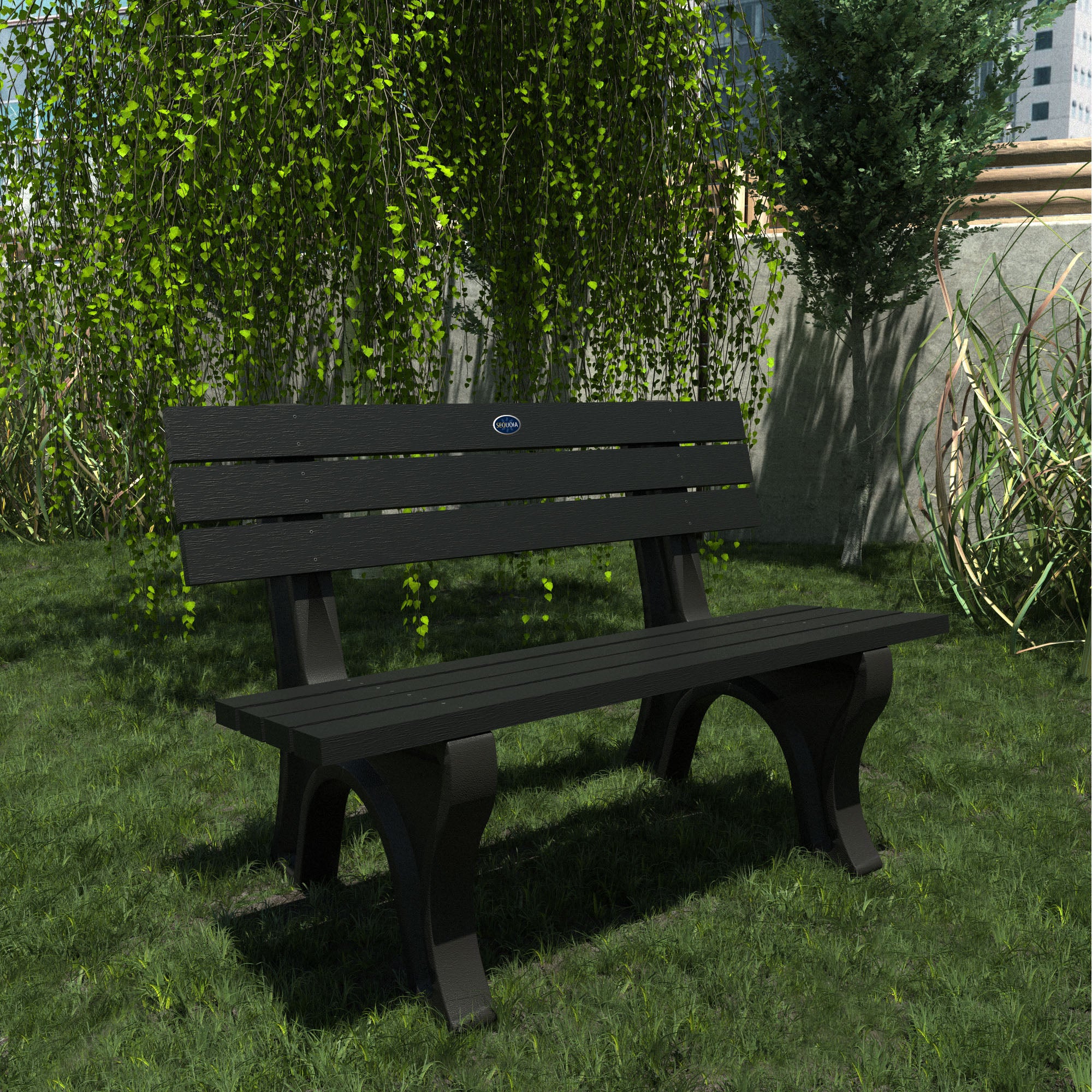 Sequoia Professional Aurora Traditional Park Bench 4ft.