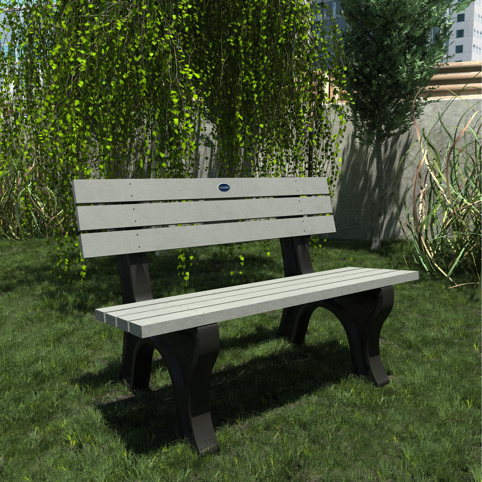 Sequoia Professional Aurora Traditional Park Bench 4ft.