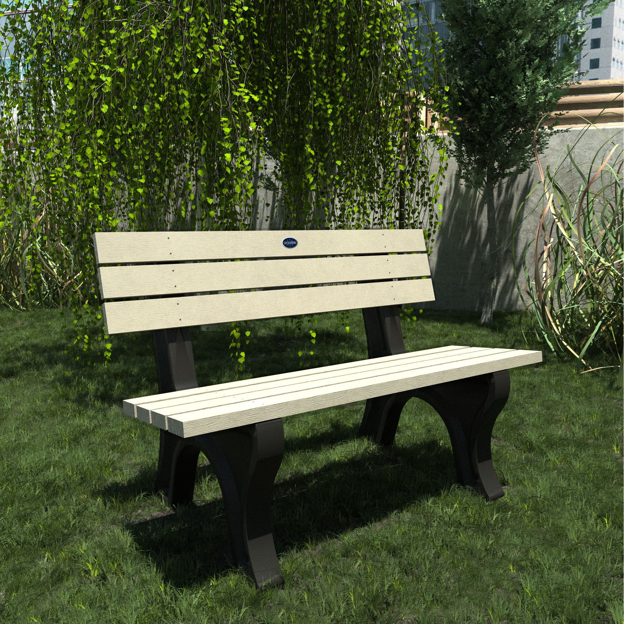 Sequoia Professional Aurora Traditional Park Bench 4ft.