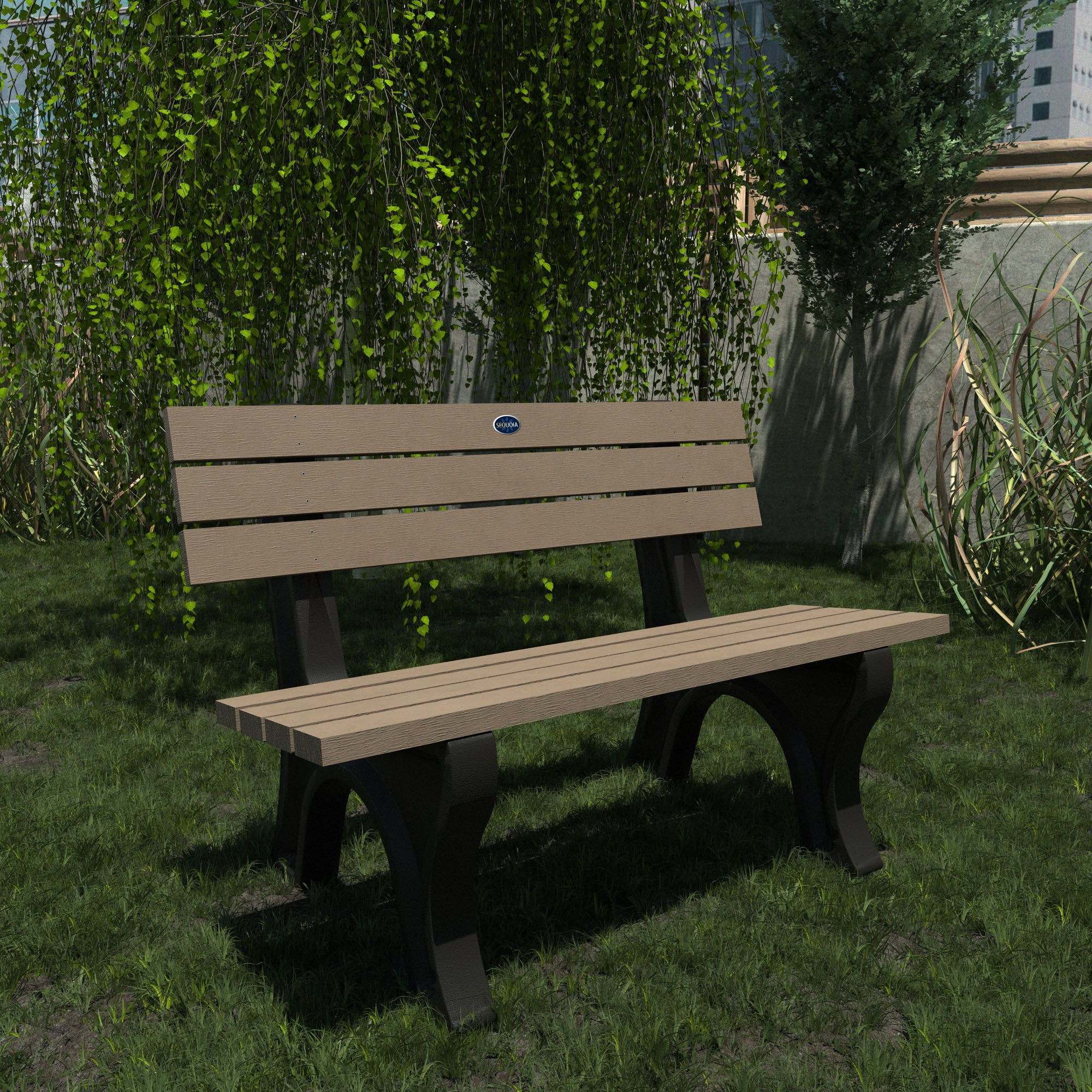 Sequoia Professional Aurora Traditional Park Bench 4ft.