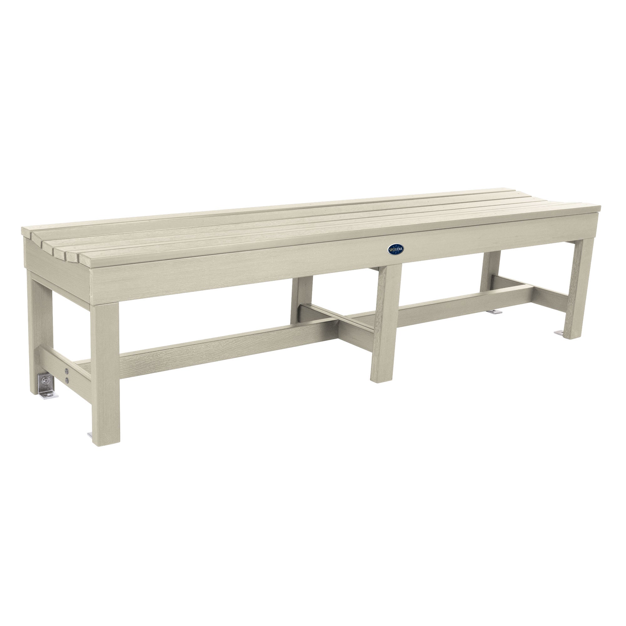 Sequoia Professional Blue Ridge Commercial Grade Backless Bench 6ft.