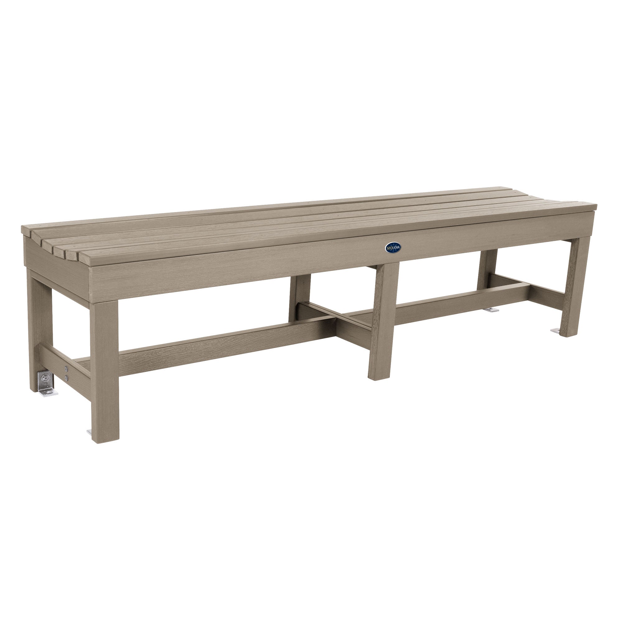 Sequoia Professional Blue Ridge Commercial Grade Backless Bench 6ft.