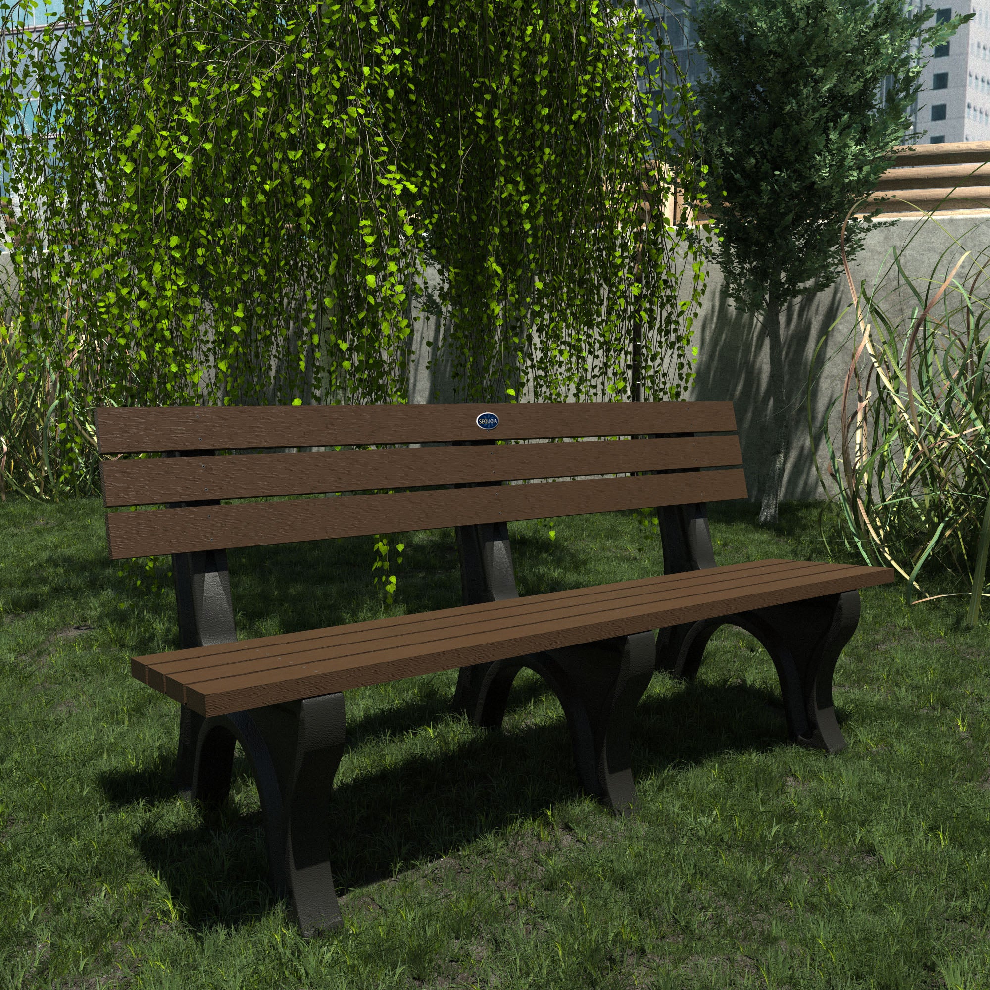 Sequoia Professional Aurora Traditional Park Bench 6ft.