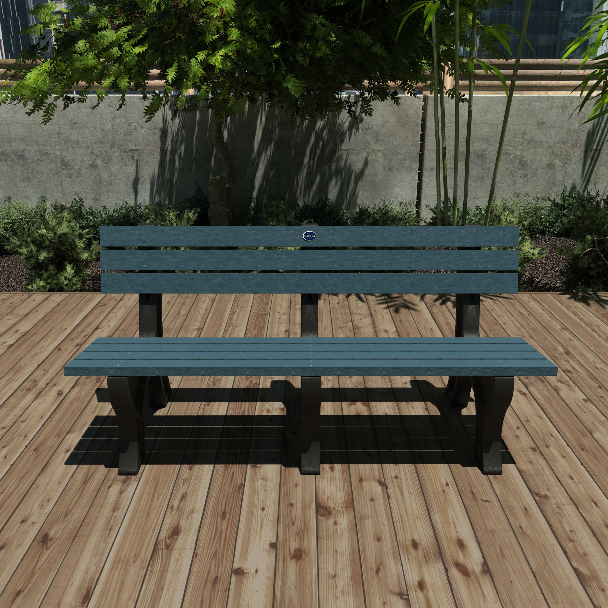 Sequoia Professional Aurora Traditional Park Bench 6ft.