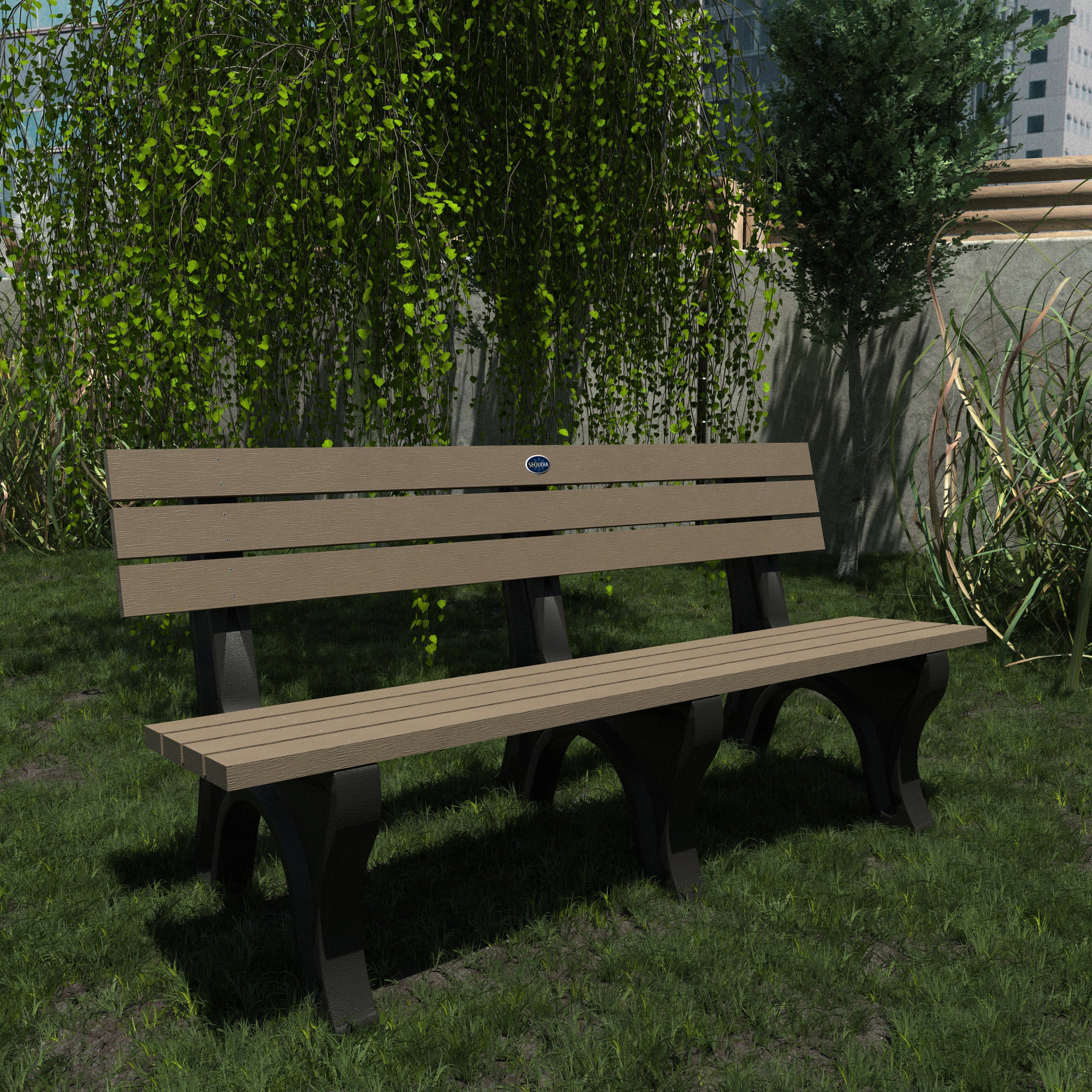 Sequoia Professional Aurora Traditional Park Bench 6ft.