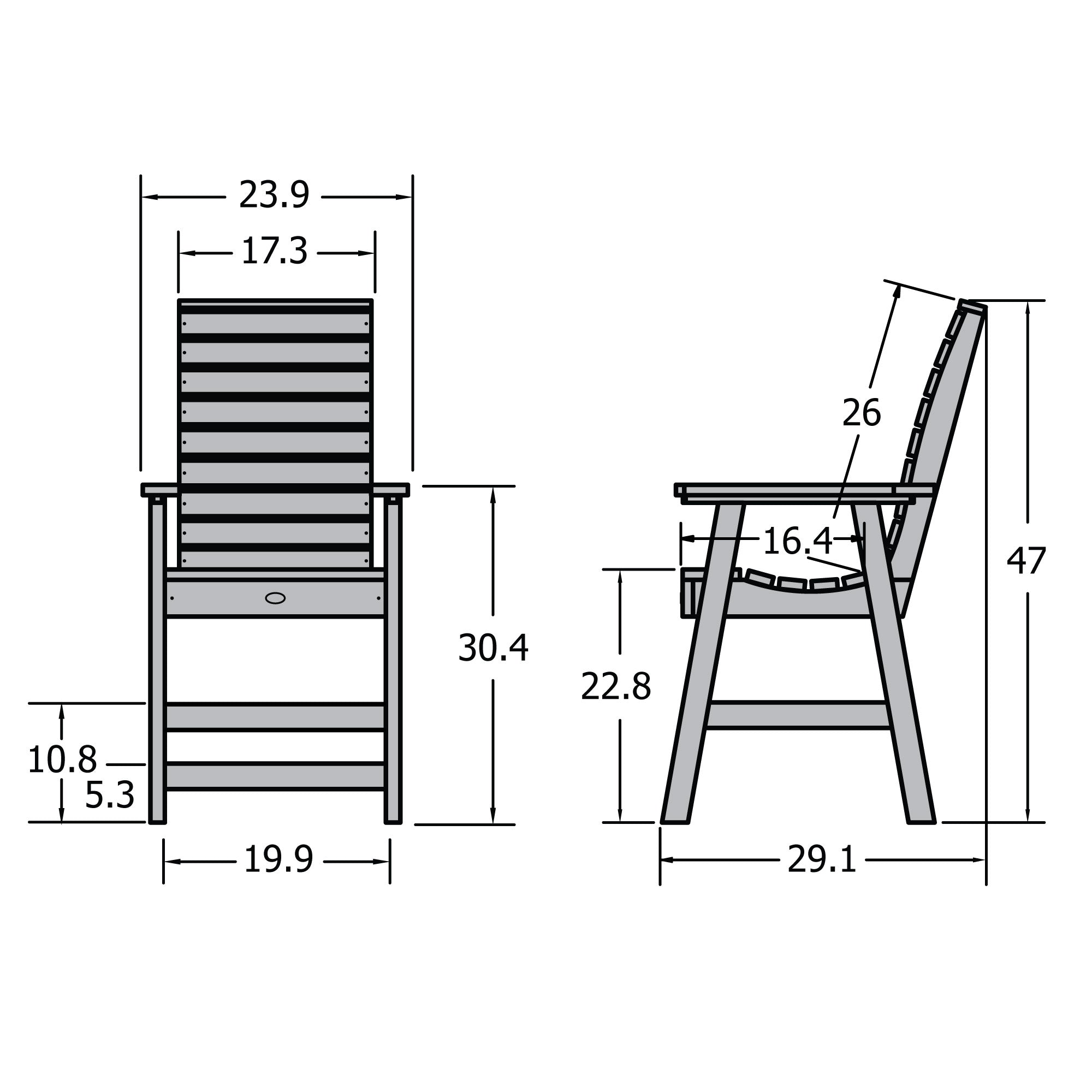 Sequoia Professional Aurora Armchair Counter Height