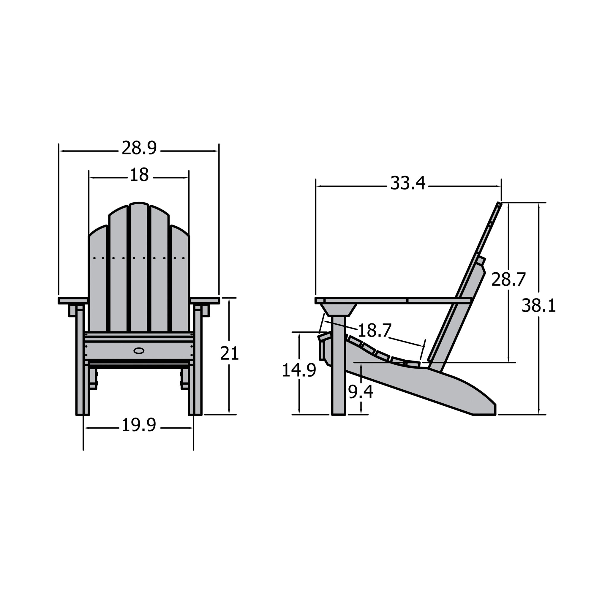 Sequoia Professional Lighthouse Classic Adirondack Chair