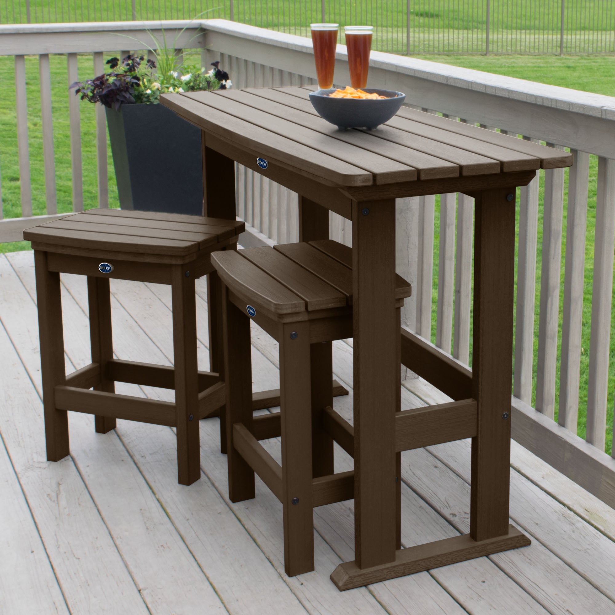 Sequoia Professional Blue Ridge 3pc Balcony Set Counter Height