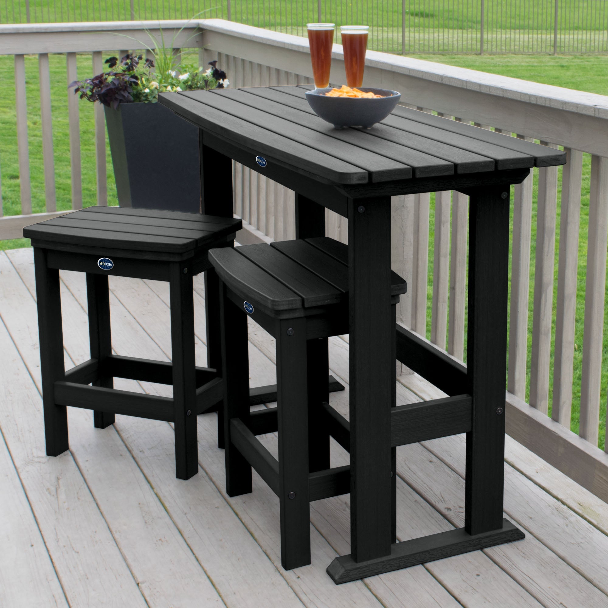 Sequoia Professional Blue Ridge 3pc Balcony Set Counter Height