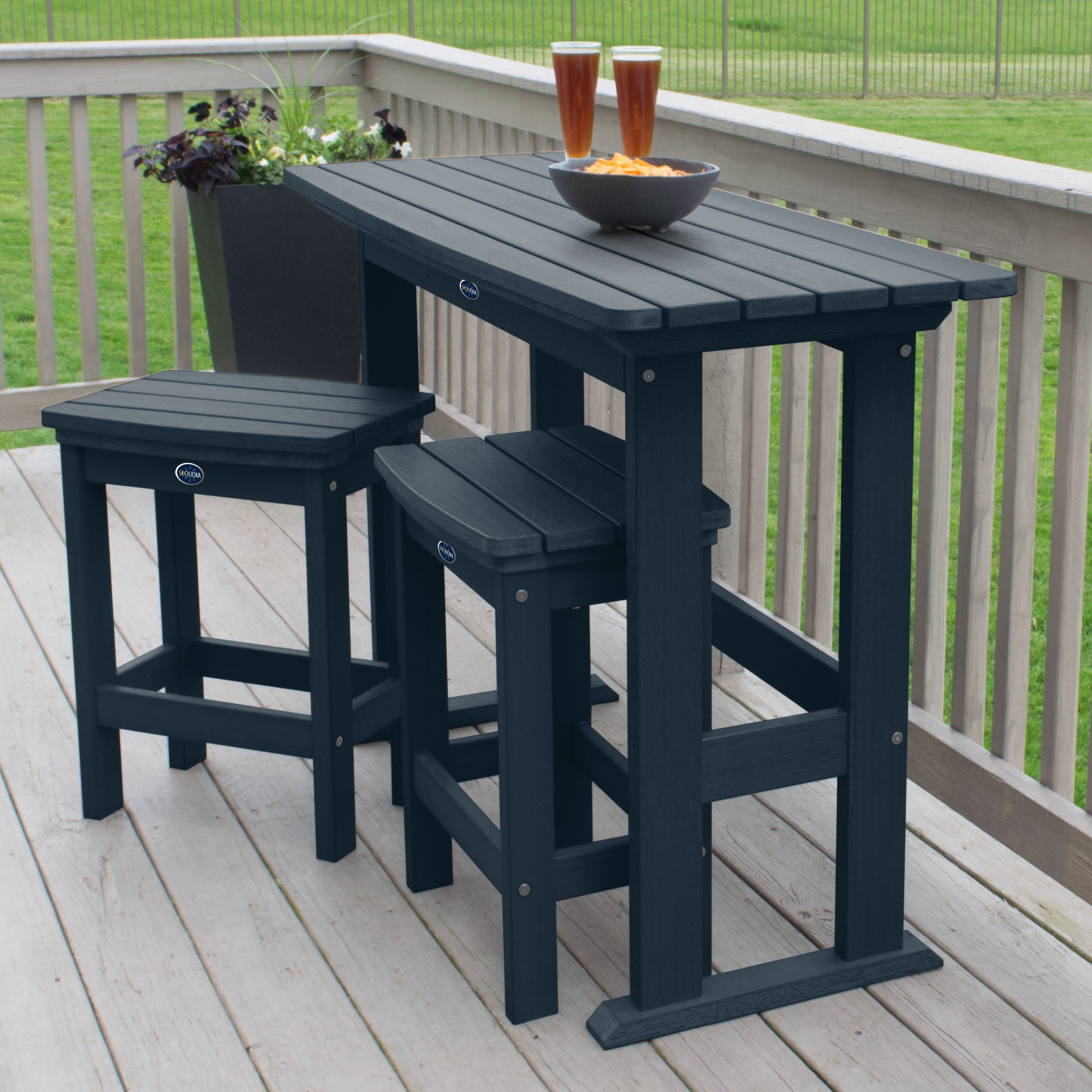 Sequoia Professional Blue Ridge 3pc Balcony Set Counter Height