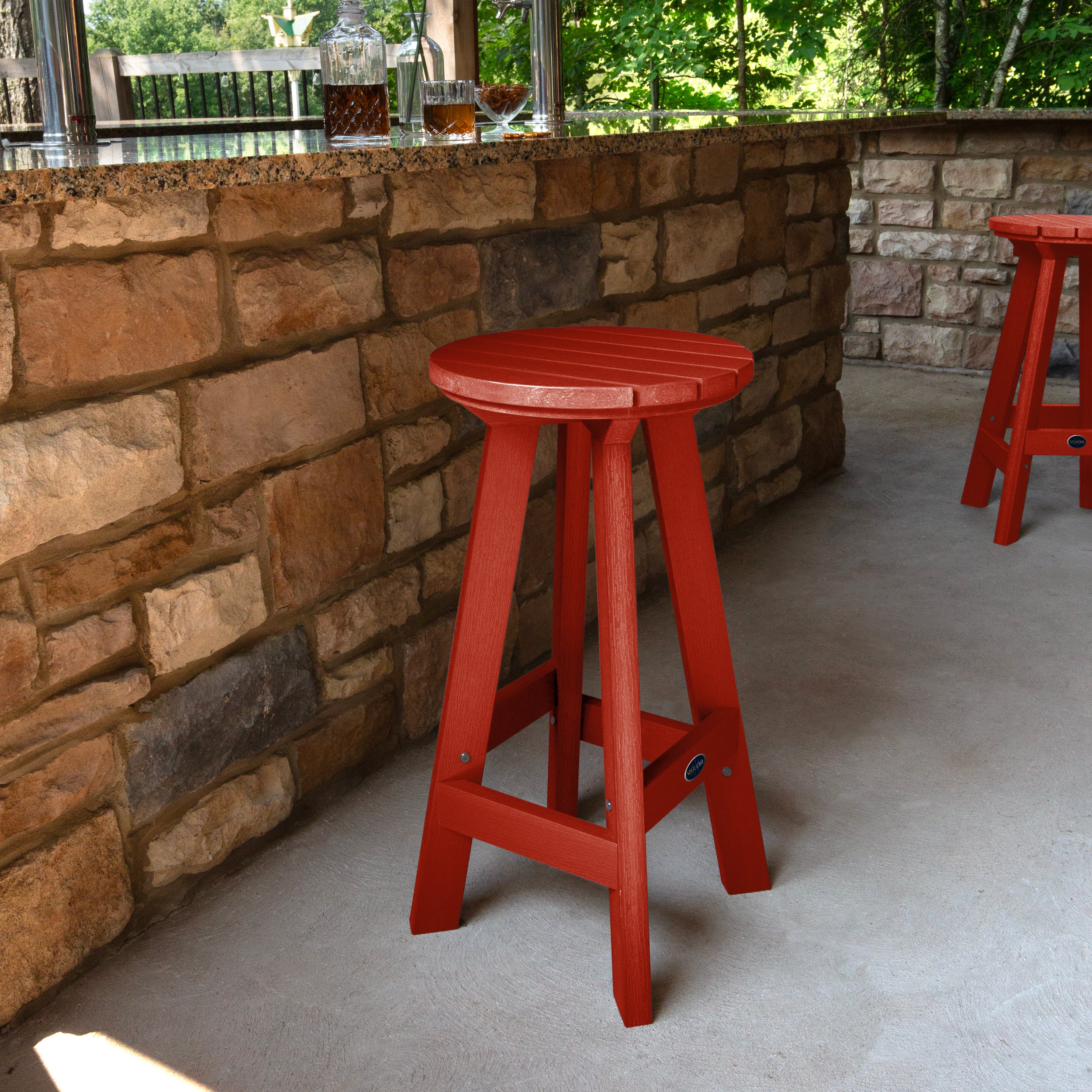 Sequoia Professional Homestead Round Bar Height Stool