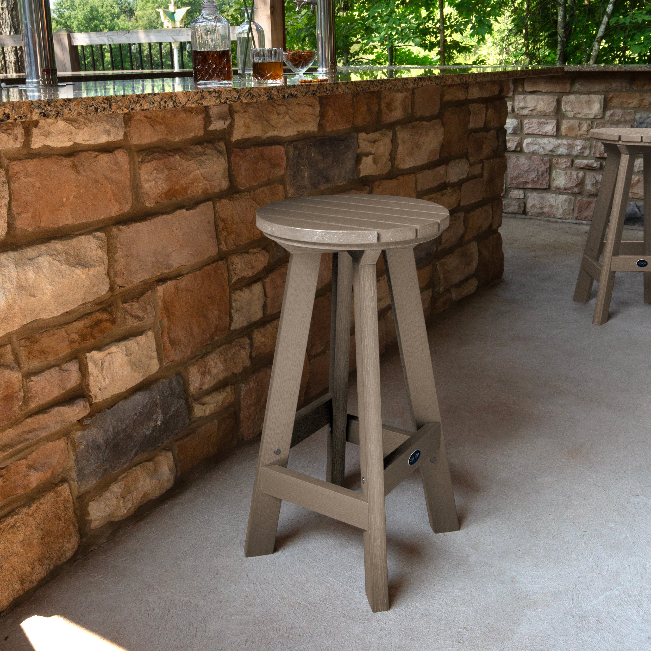 Sequoia Professional Homestead Round Bar Height Stool