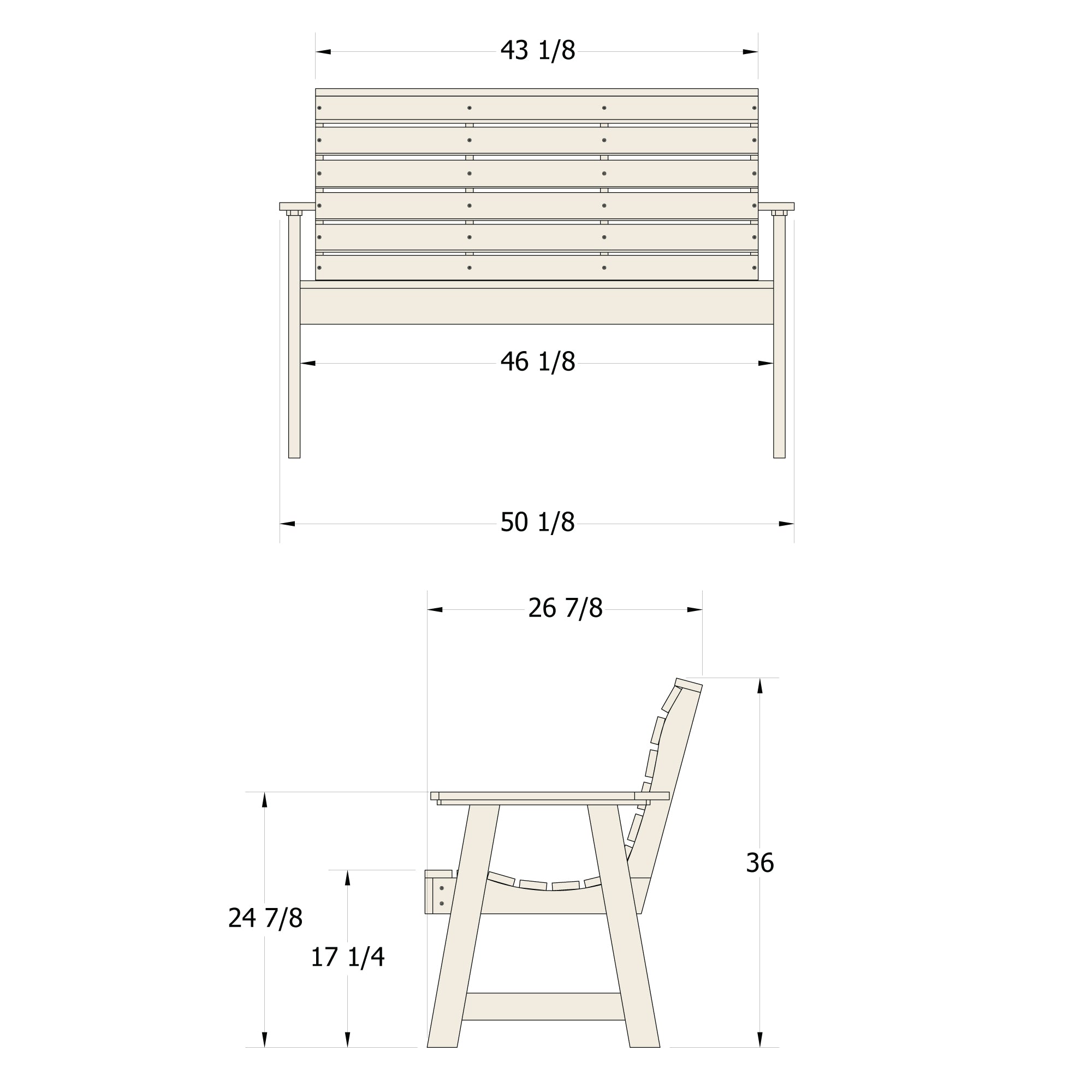 Sequoia Professional Sunrise Coast Garden Bench 4ft.