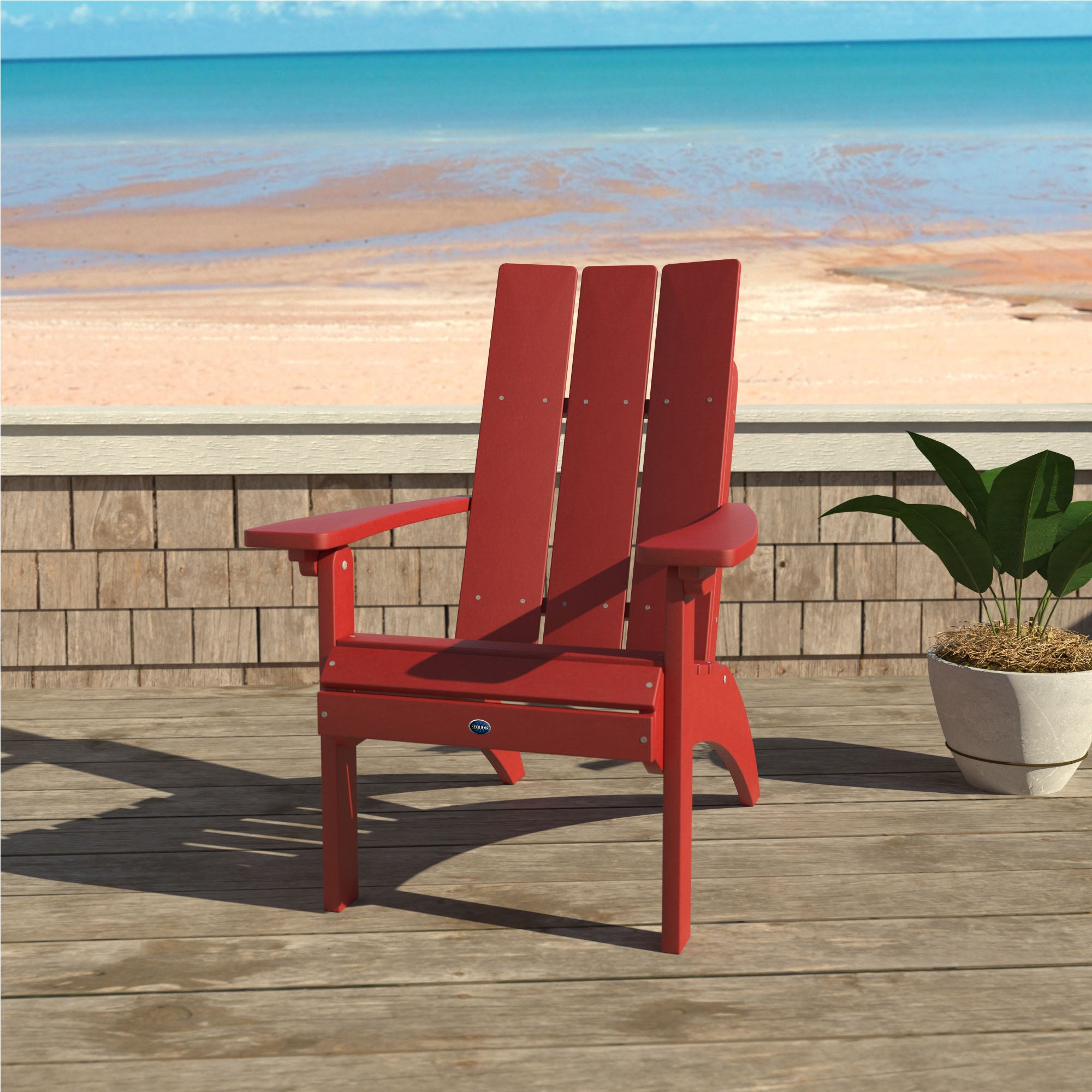 Sequoia Professional Sunrise Coast Modern Comfort Height Adirondack Chair