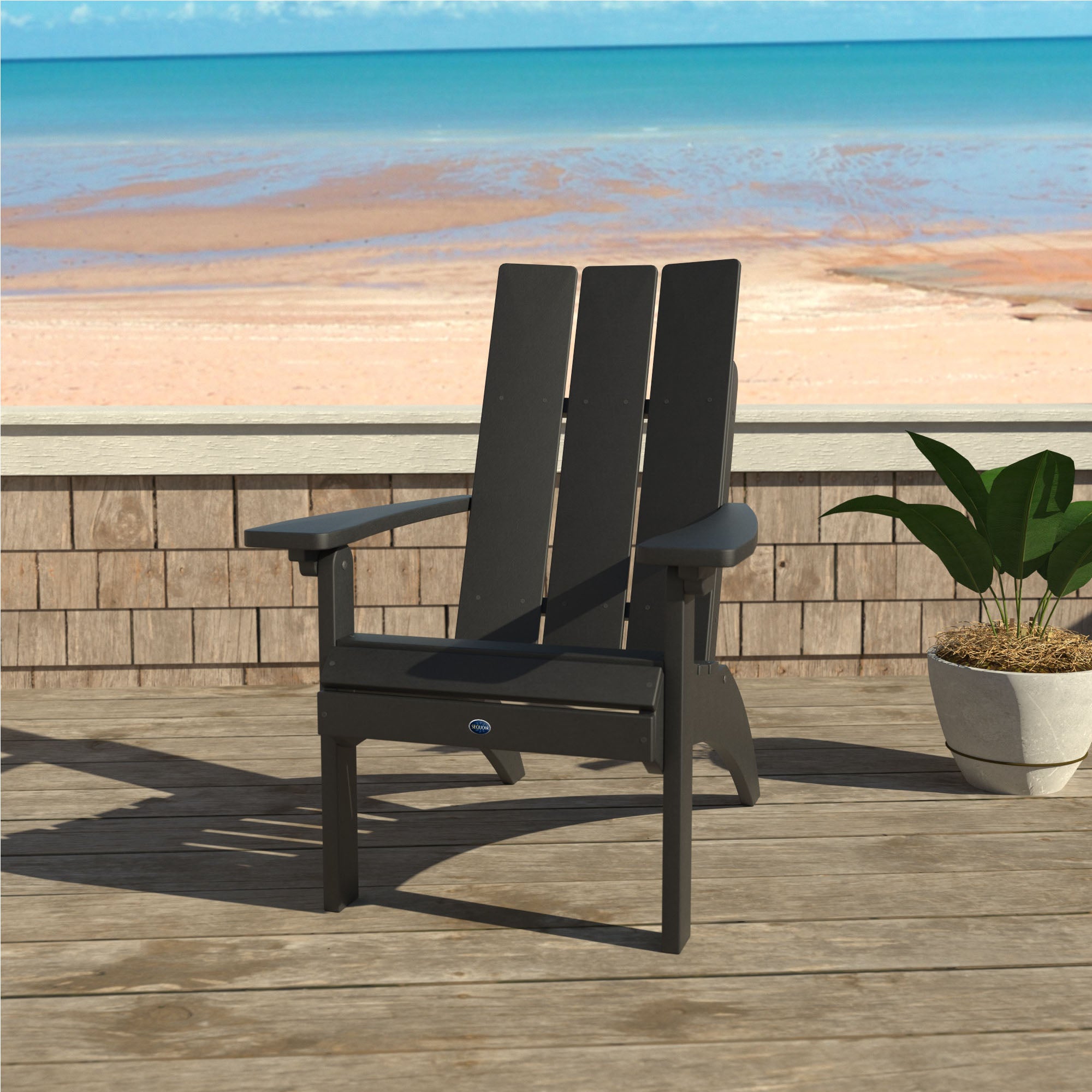 Sequoia Professional Sunrise Coast Modern Comfort Height Adirondack Chair