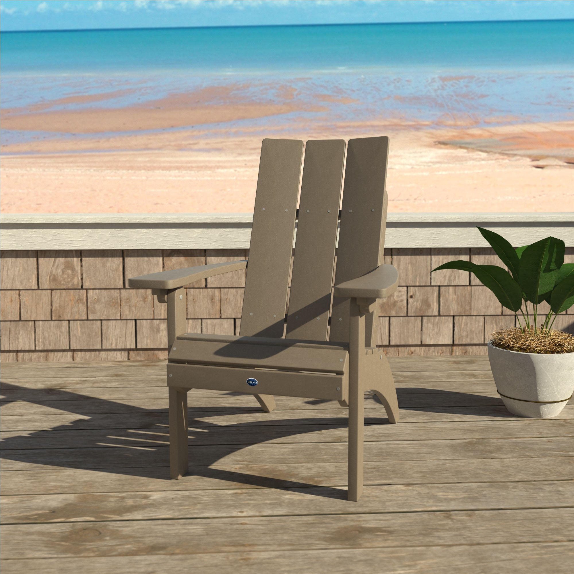 Sequoia Professional Sunrise Coast Modern Comfort Height Adirondack Chair