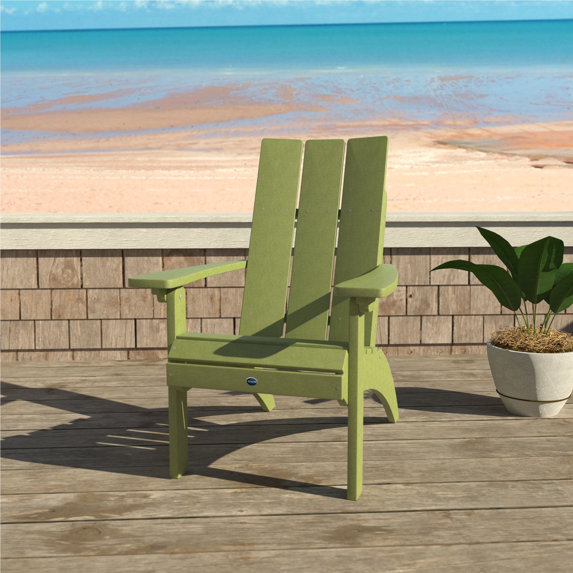 Sequoia Professional Sunrise Coast Modern Comfort Height Adirondack Chair