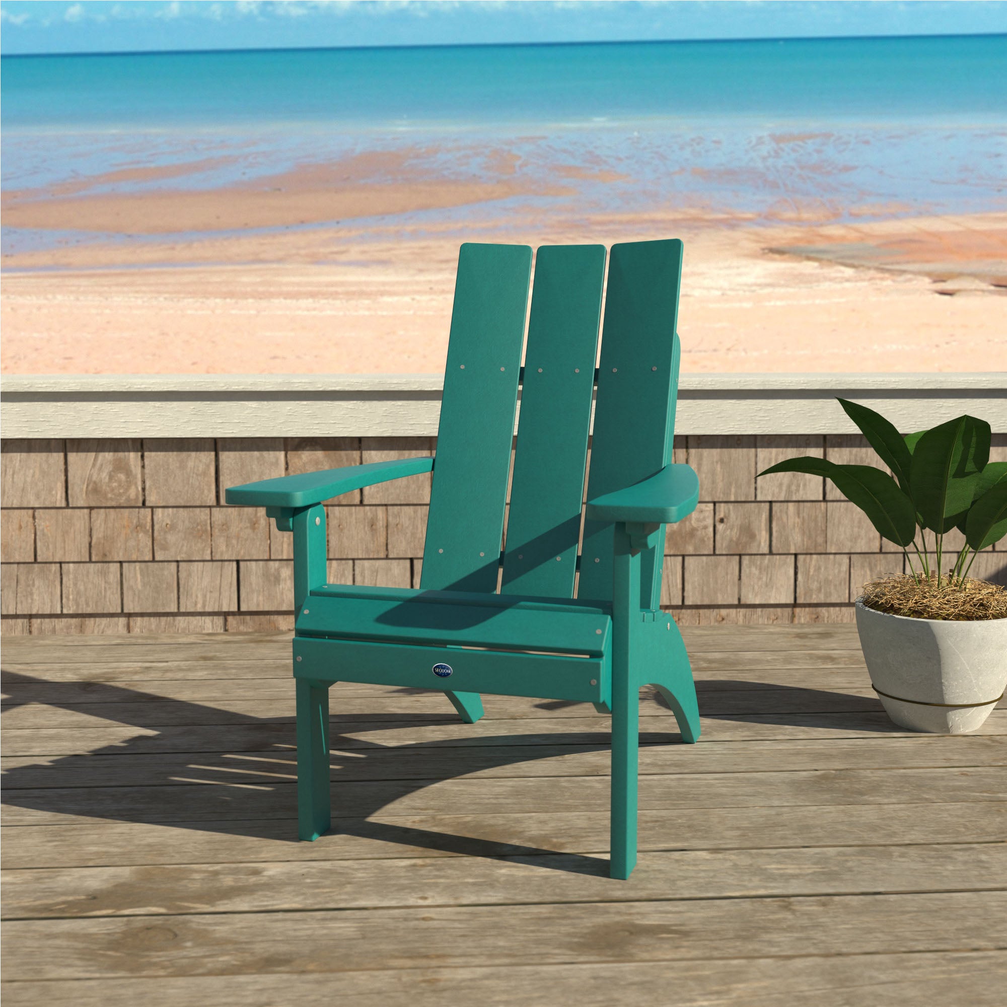 Sequoia Professional Sunrise Coast Modern Comfort Height Adirondack Chair