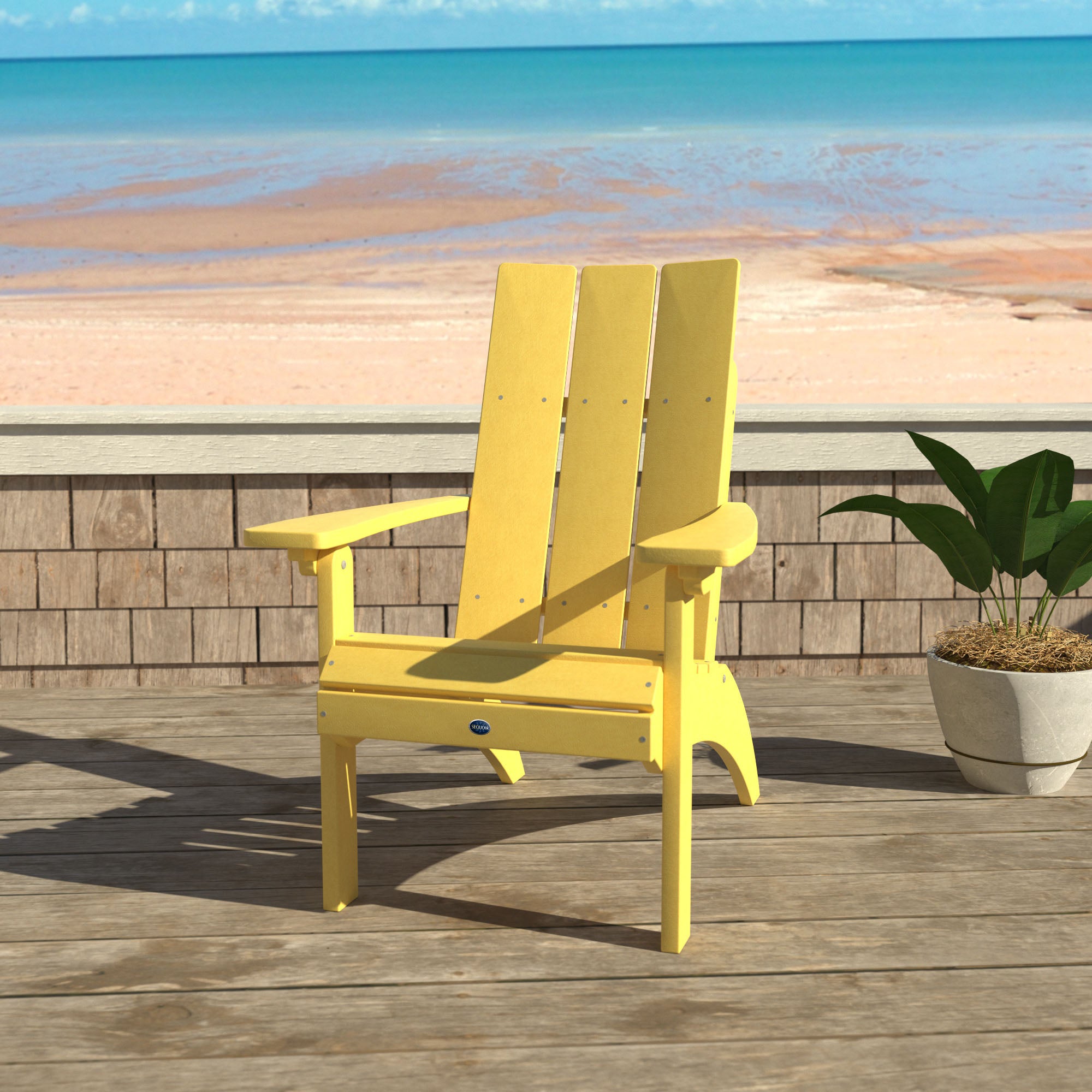 Sequoia Professional Sunrise Coast Modern Comfort Height Adirondack Chair