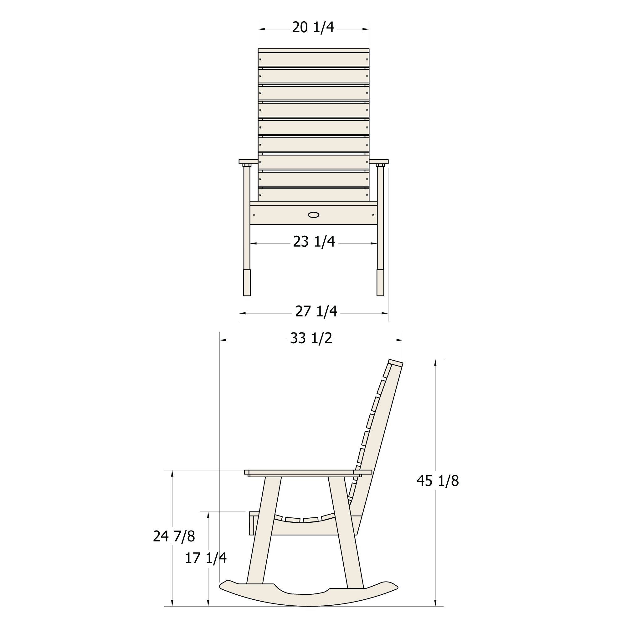 Sequoia Professional Sunrise Coast Rocking Chair