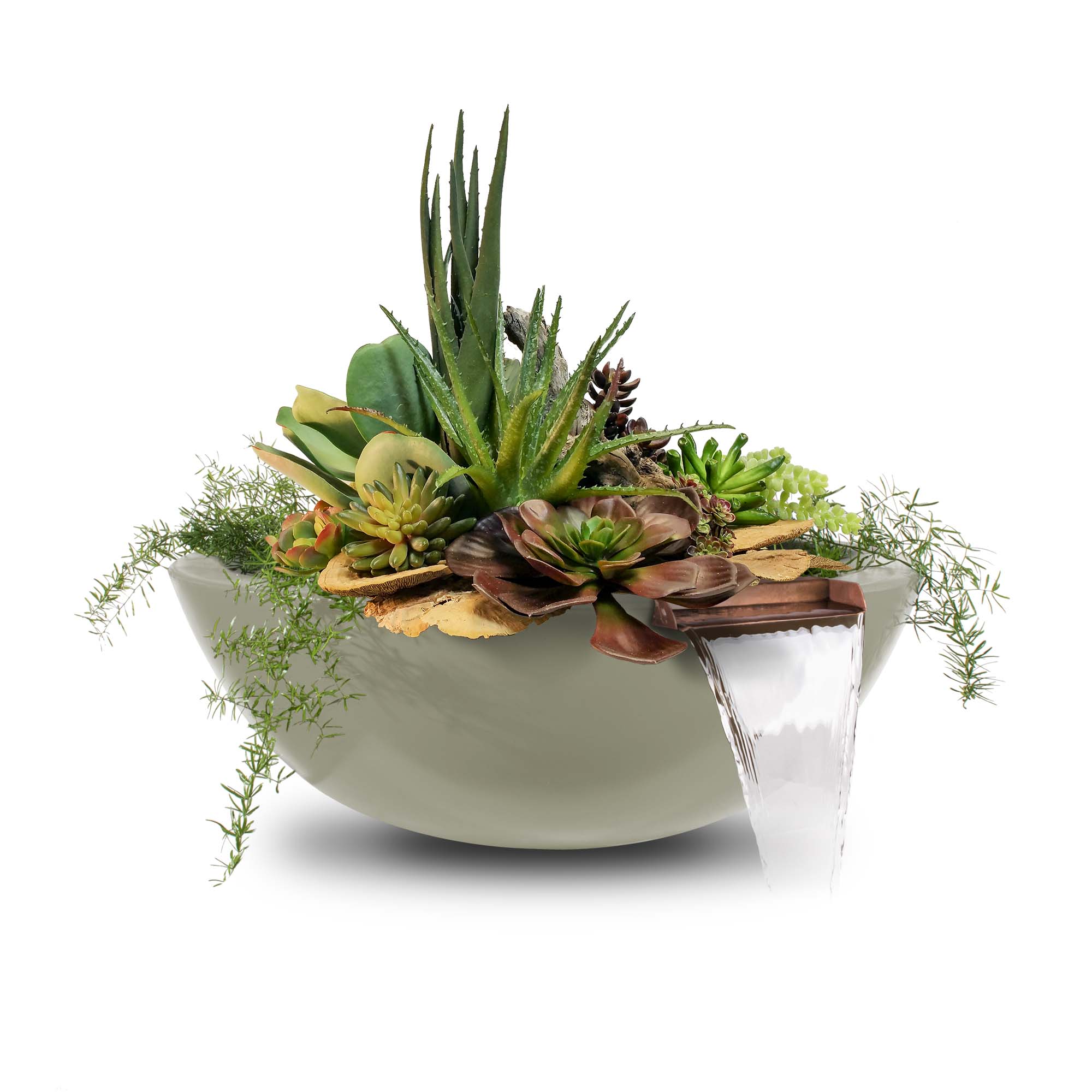 The Outdoor Plus Sedona Planter & Water Bowl - GFRC Concrete